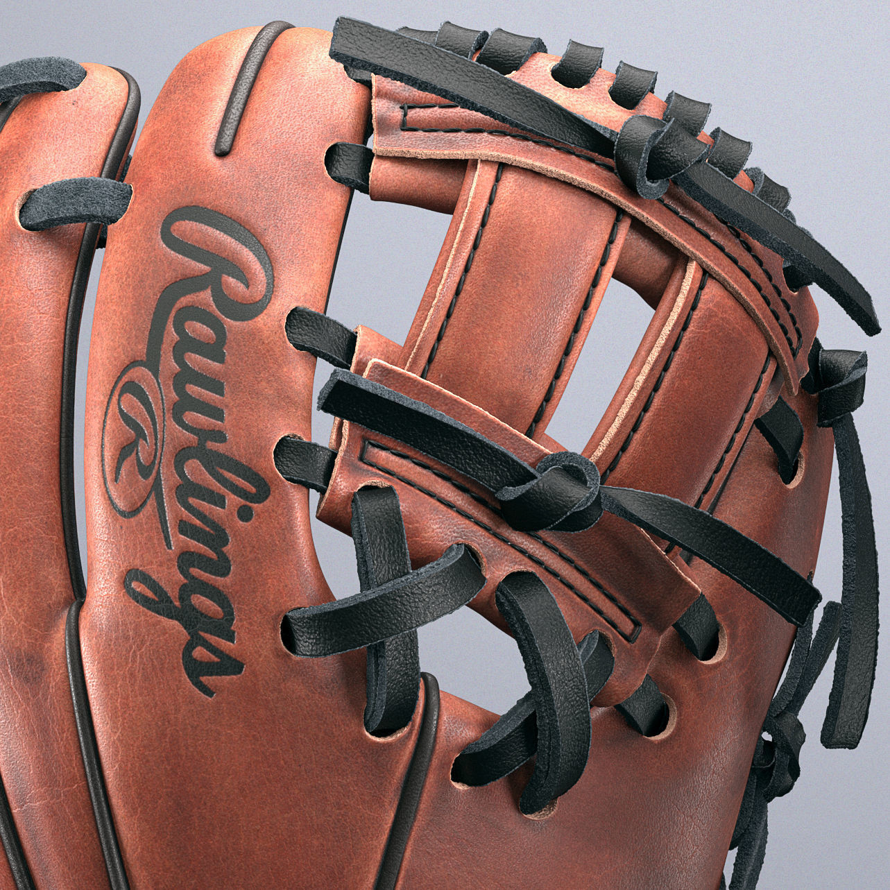 Baseball Glove 3D model_3