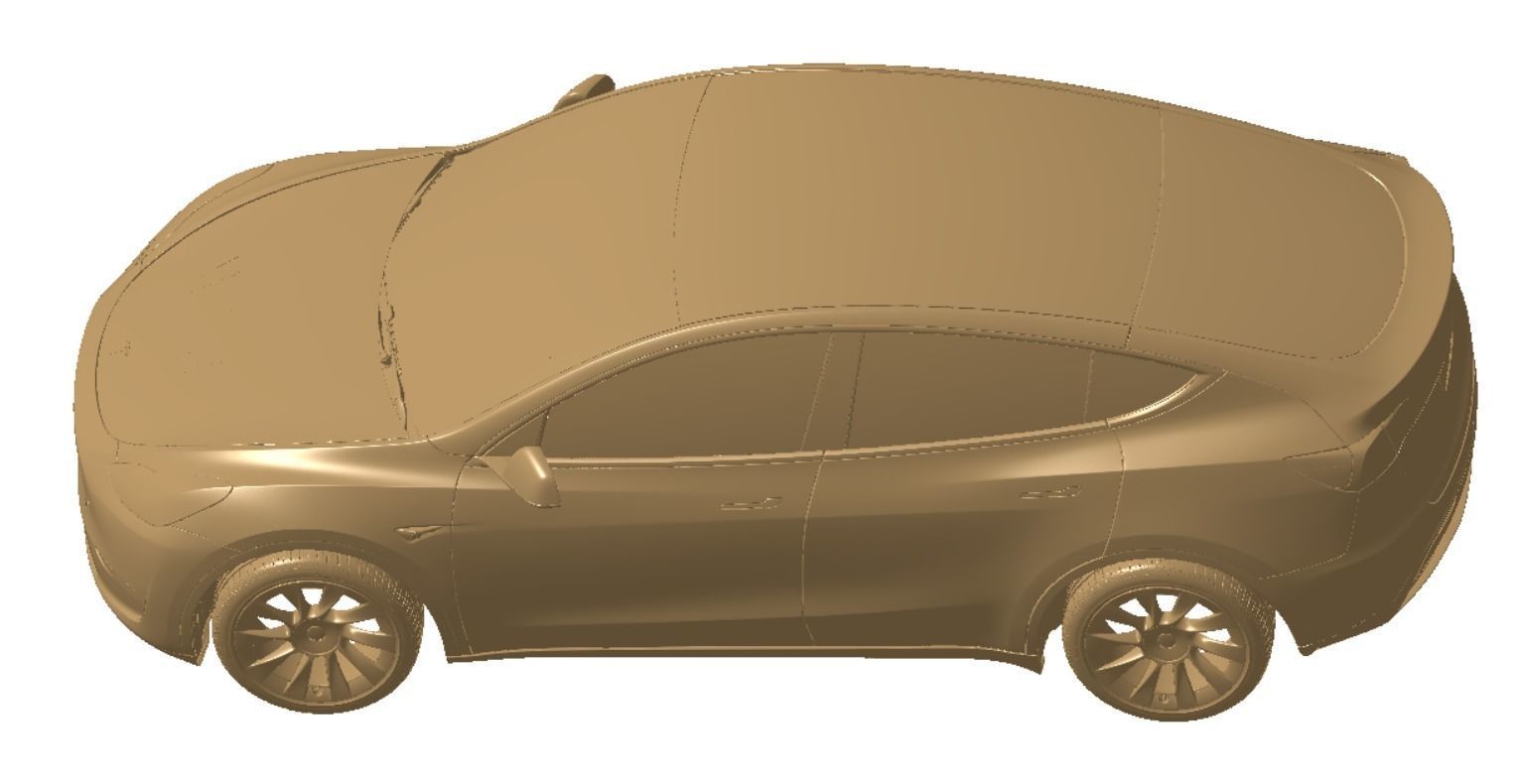 Tesla Model Y AWD 2022 Exterior 3d scan model 3D model 3D model_4
