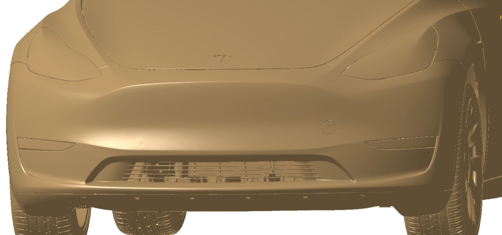 Tesla Model Y AWD 2022 Exterior 3d scan model 3D model 3D model_6