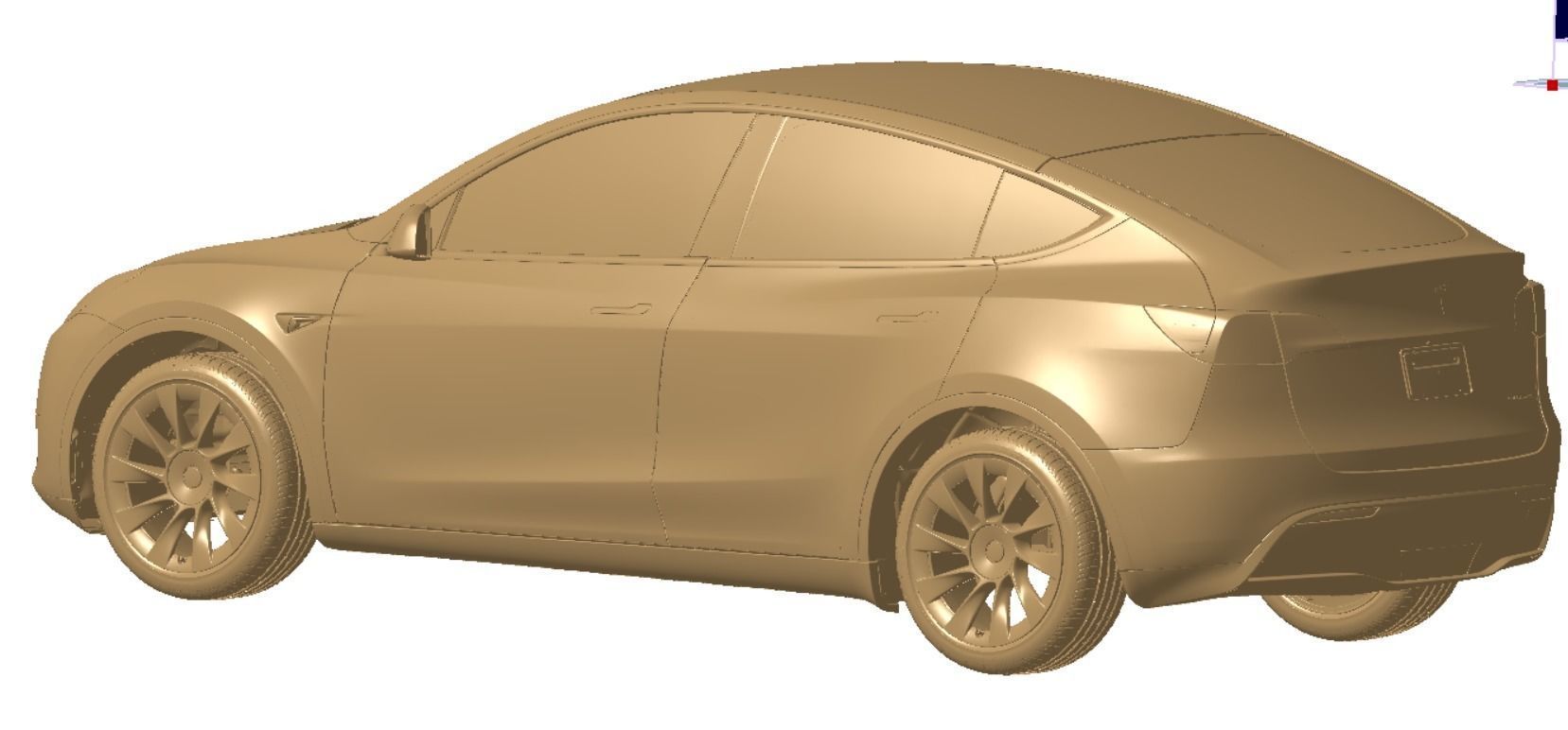 Tesla Model Y AWD 2022 Exterior 3d scan model 3D model 3D model_1