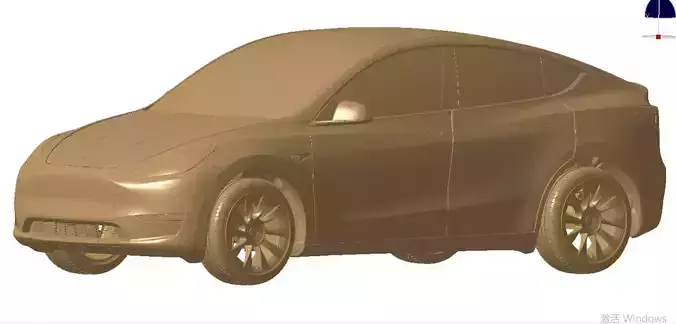 Tesla Model Y AWD 2022 Exterior 3d scan model 3D model