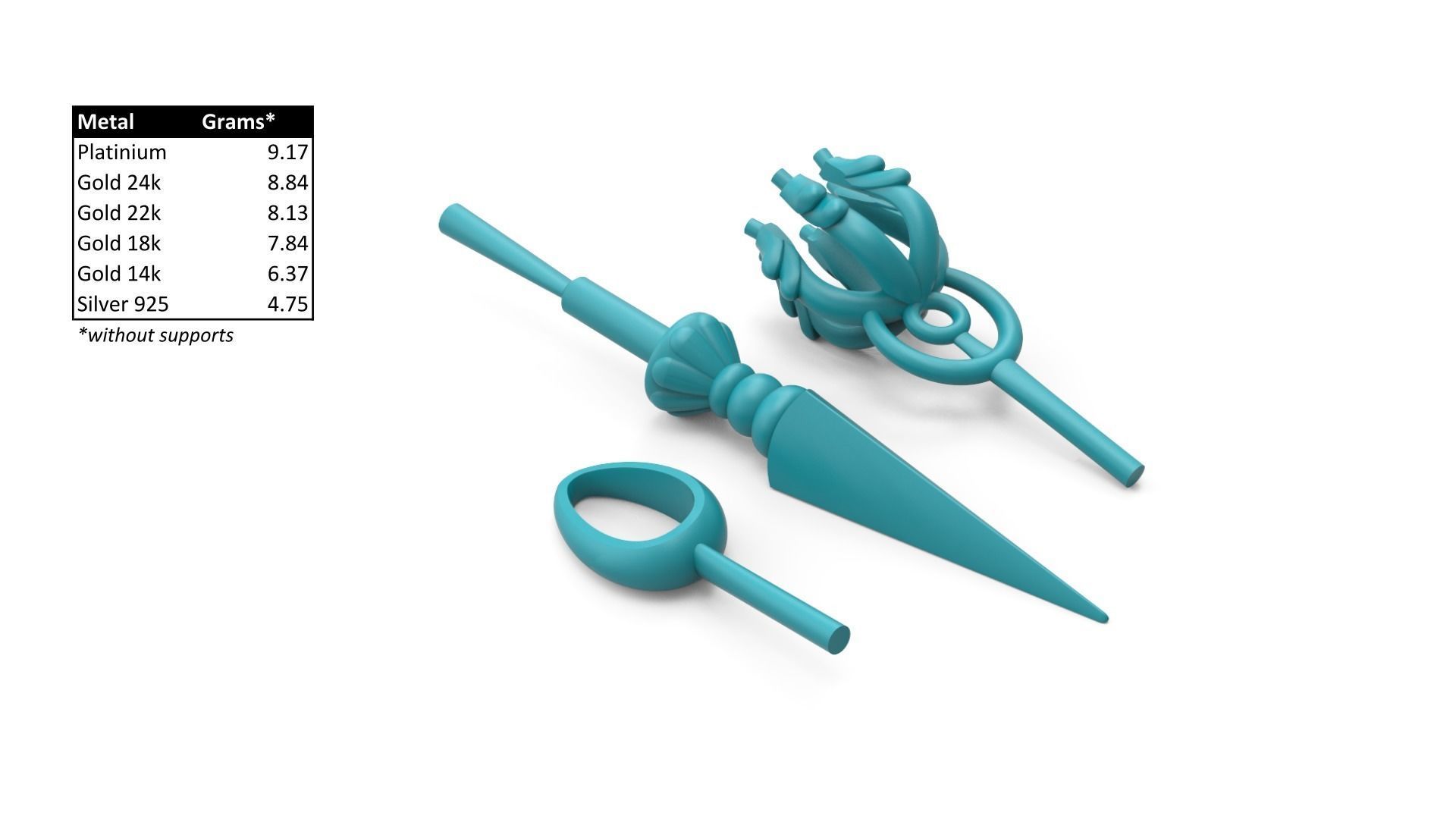 Phurba pendant 3D print model_5