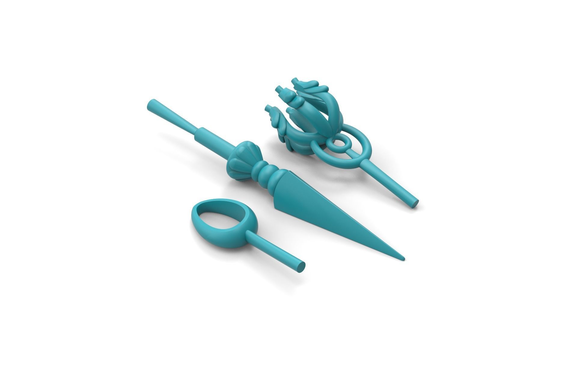 Phurba pendant 3D print model_4