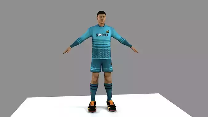 Soccer Player 3D model