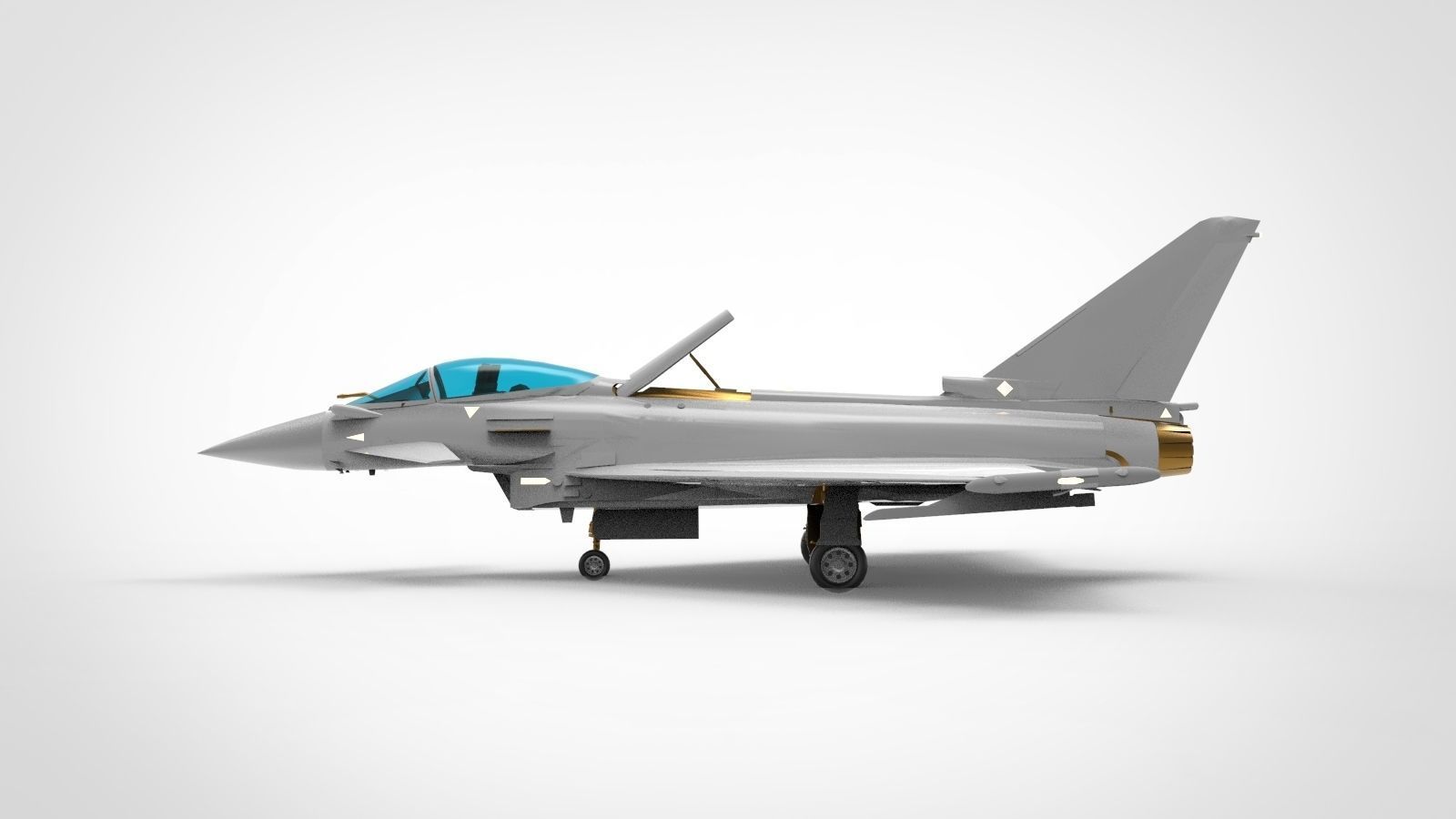 Eurofighter Typhoon 3D model_4
