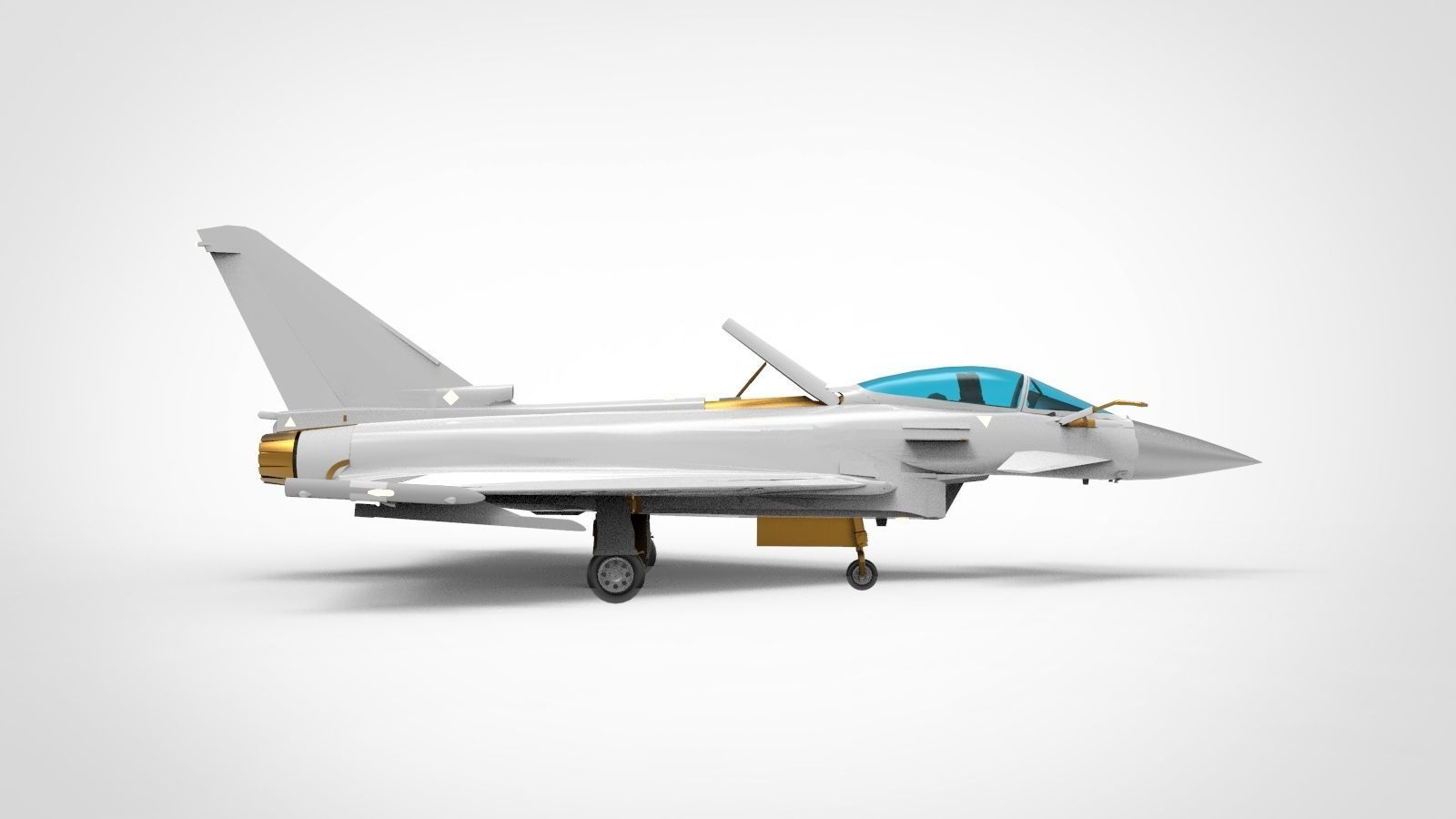 Eurofighter Typhoon 3D model_2
