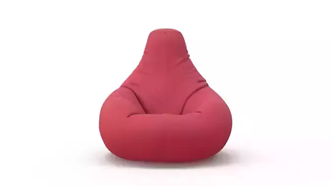 Premium Fabric Classic Bean Bag 3D model
