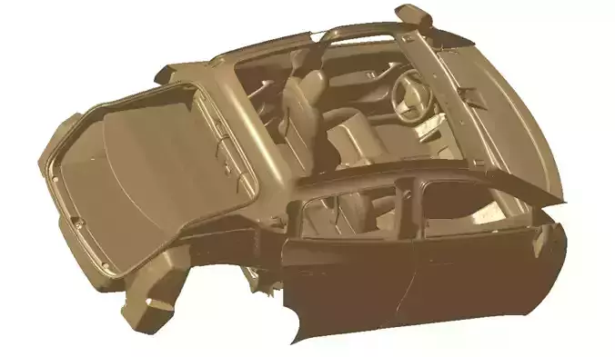 Tesla Model Y AWD 2022 Interior 3d scan model