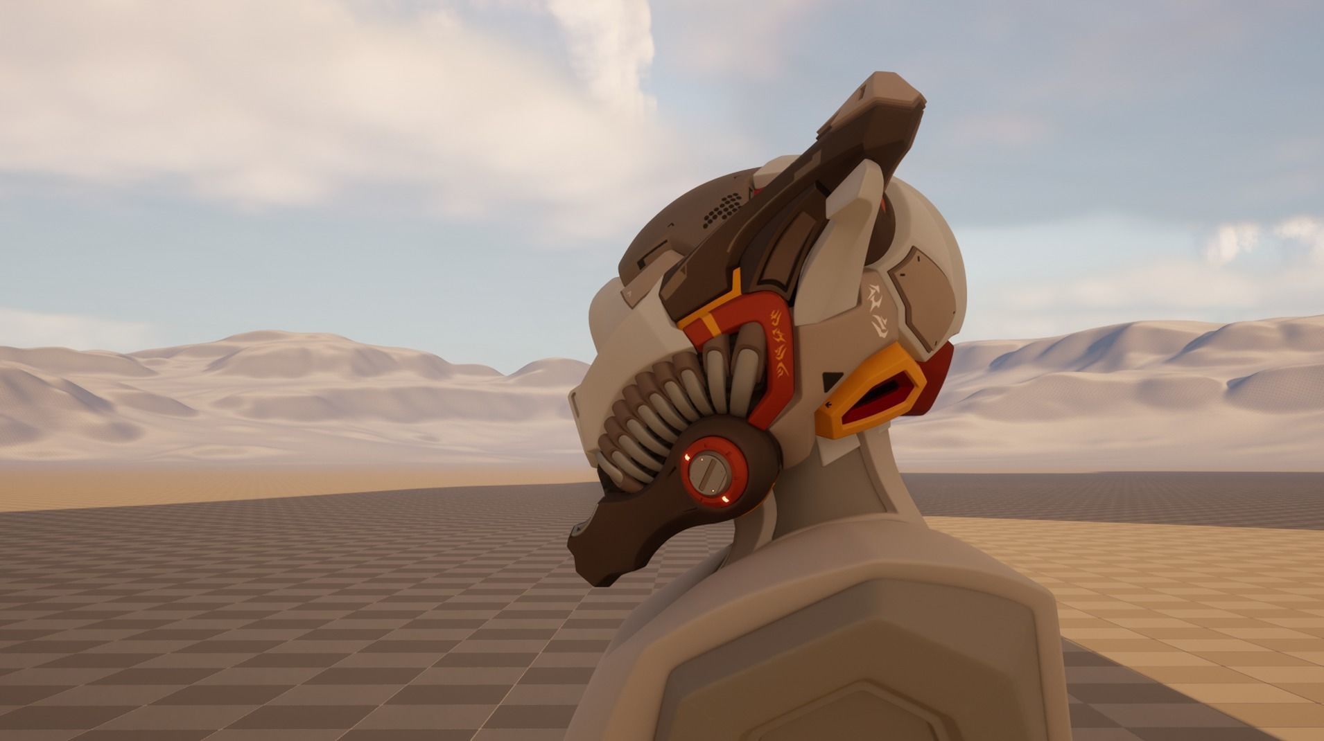 Helmet elien 01 02 3D model_9