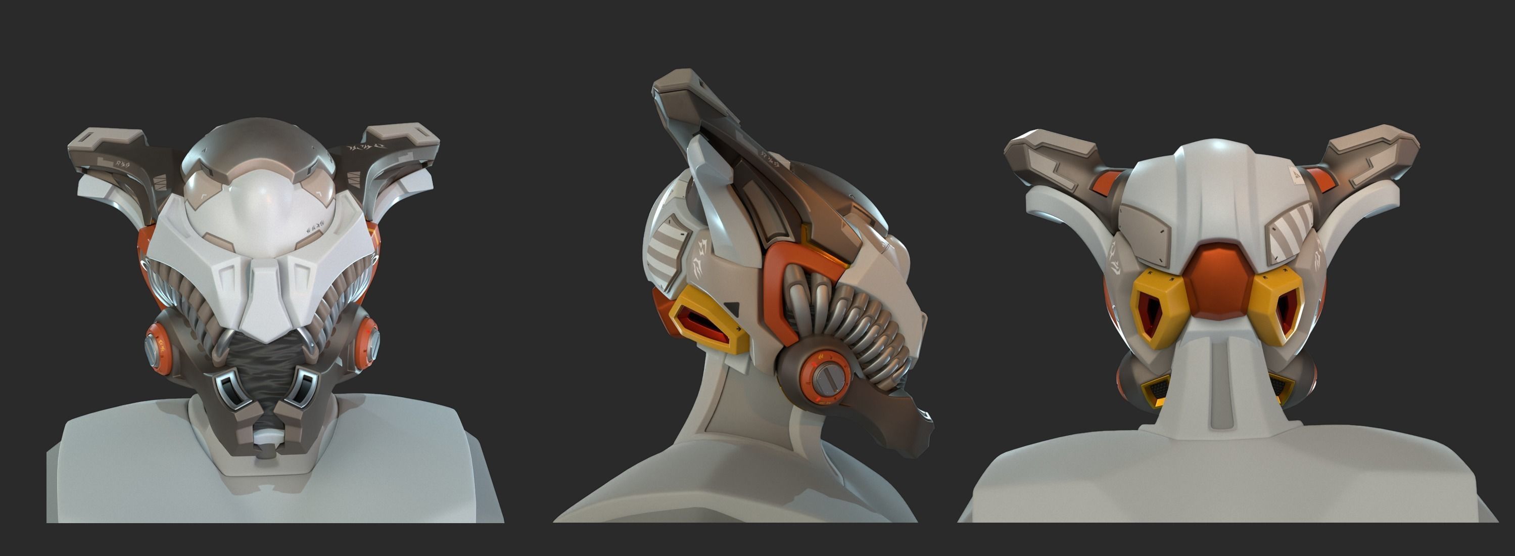 Helmet elien 01 02 3D model_1