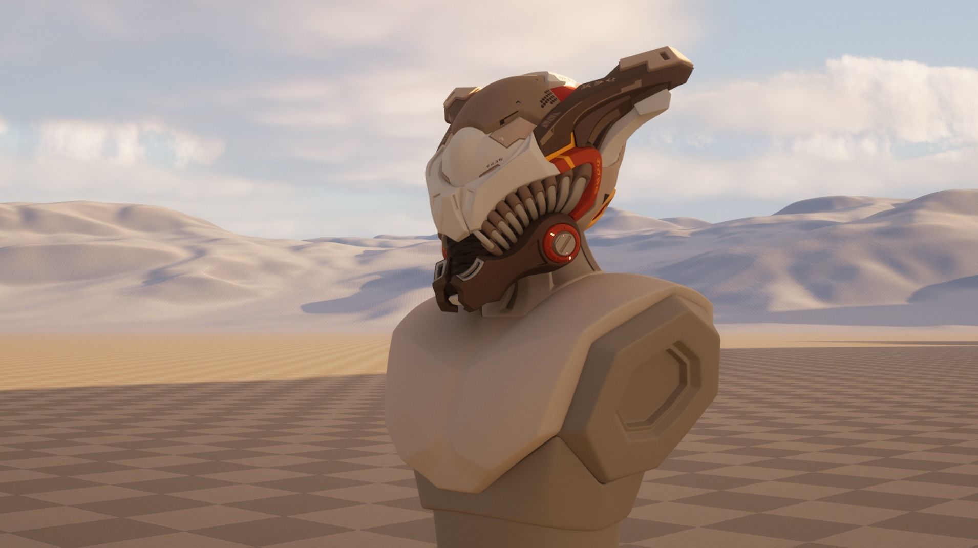 Helmet elien 01 02 3D model_12