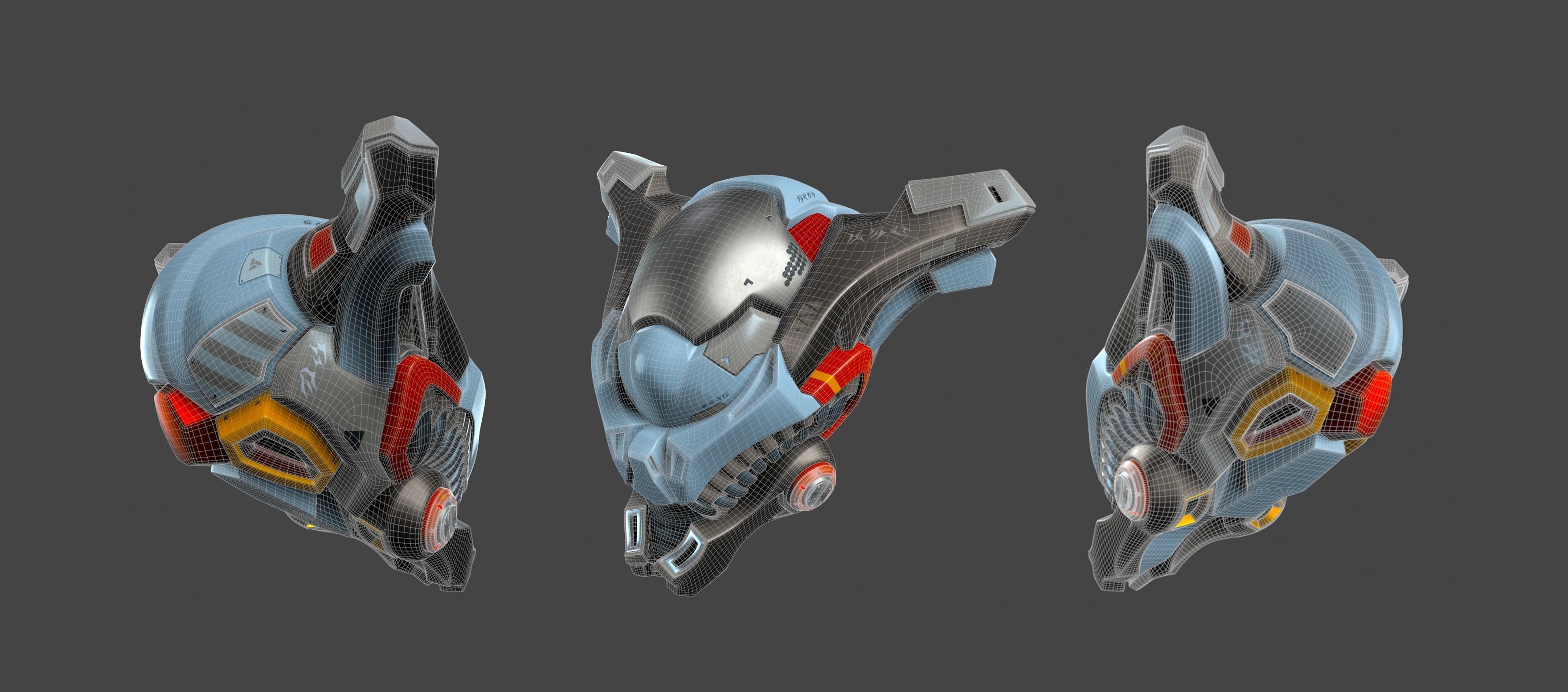 Helmet elien 01 02 3D model_3