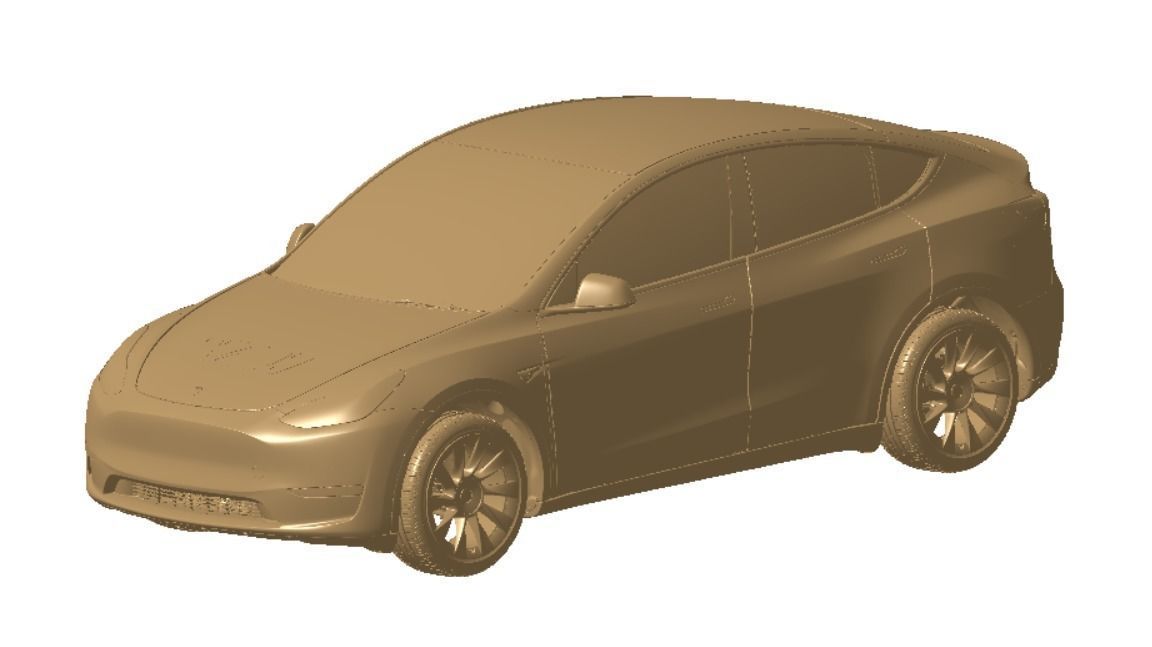 Tesla Model Y AWD 2022 Vehicle 3d scan model 3D model 3D model 3D model_2