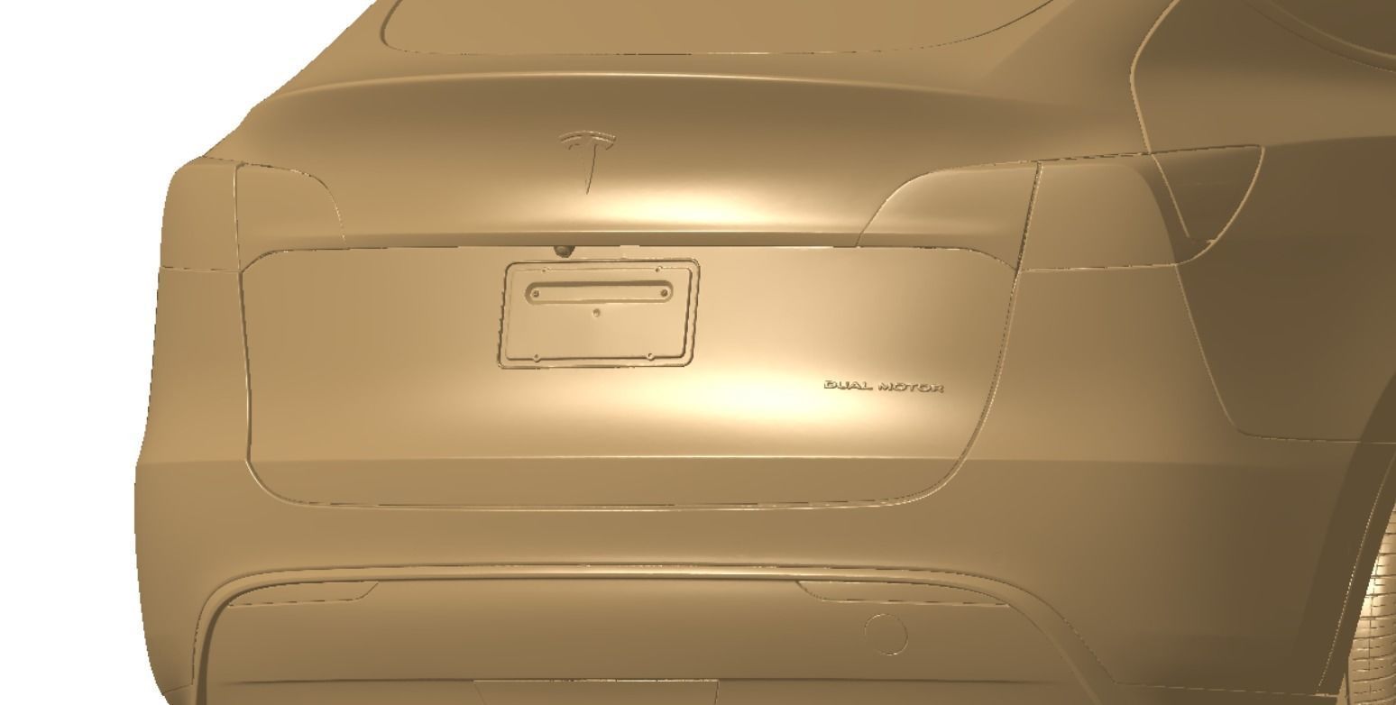 Tesla Model Y AWD 2022 Vehicle 3d scan model 3D model 3D model 3D model_10