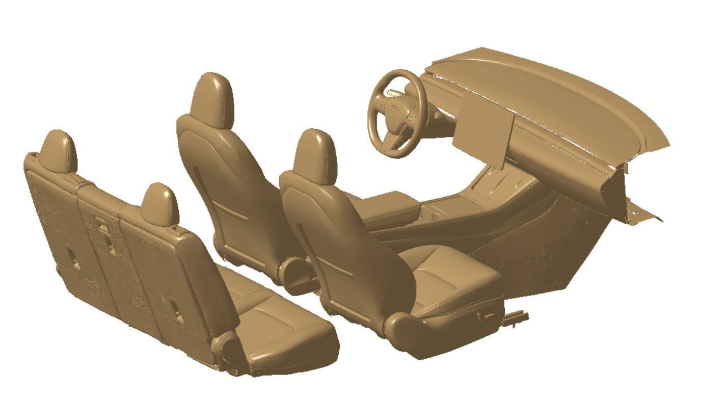 Tesla Model Y AWD 2022 Vehicle 3d scan model 3D model 3D model 3D model_19