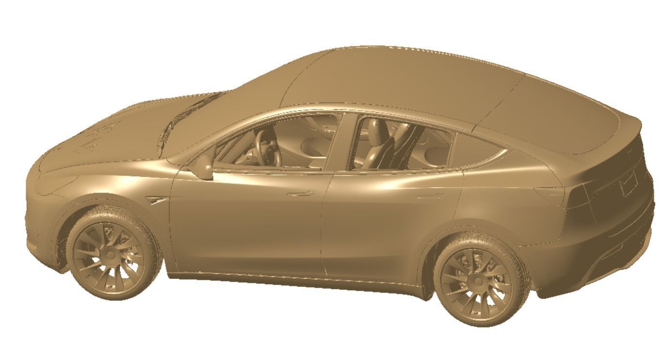 Tesla Model Y AWD 2022 Vehicle 3d scan model 3D model 3D model 3D model_1