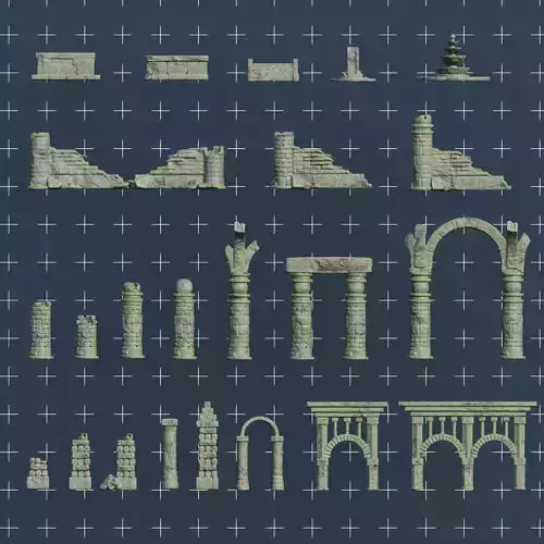 Ancient Ruins Asset Pack 3D model