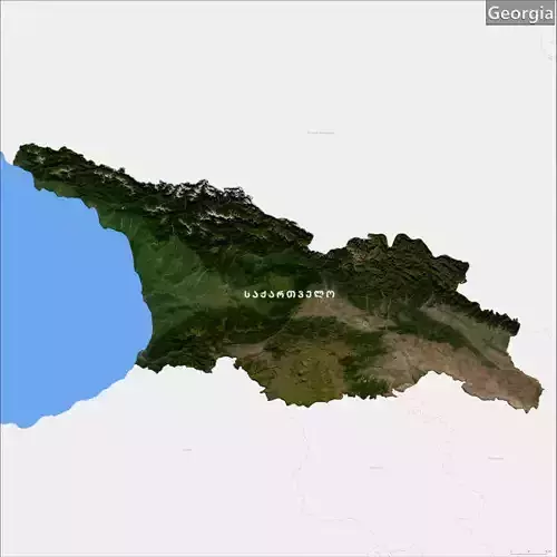 Georgia Terrain Topography Elevation DEM Geography Landscape 