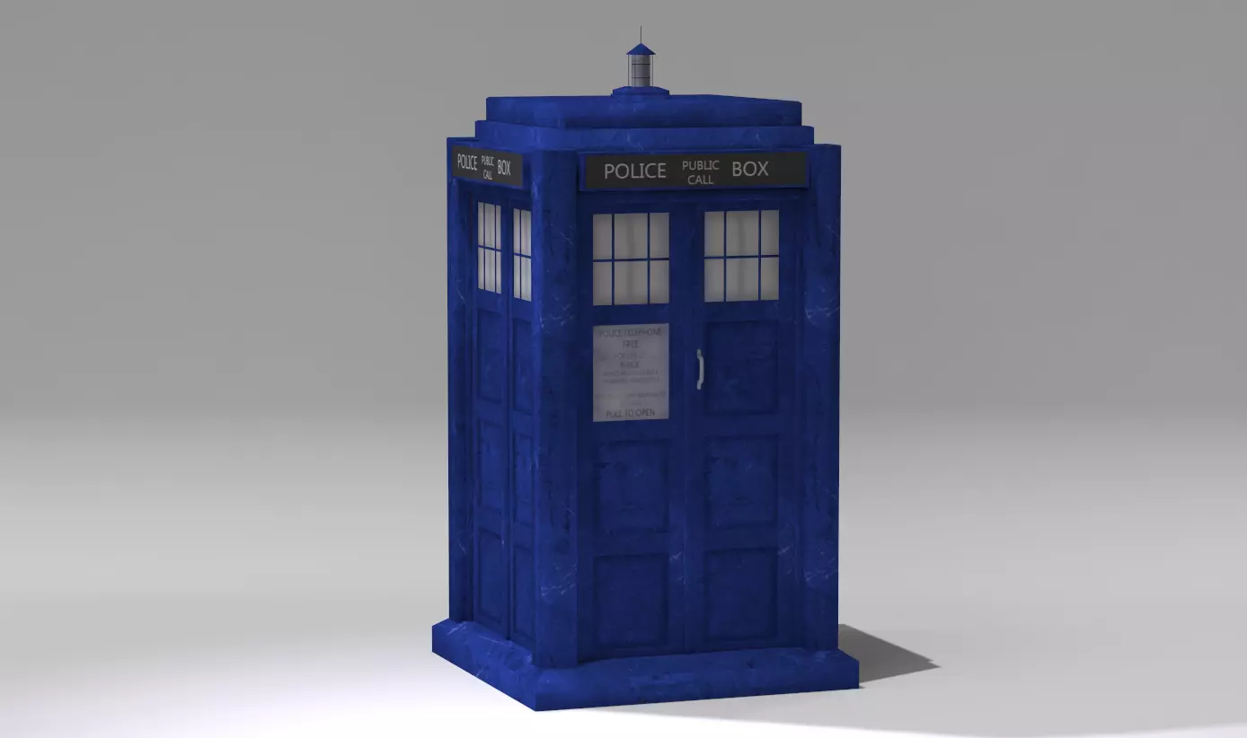 TARDIS police box Free 3D model