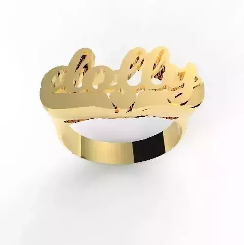 Dolly name ring 3D print model