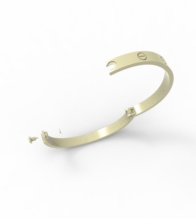 classic bracelete 3D print model_7
