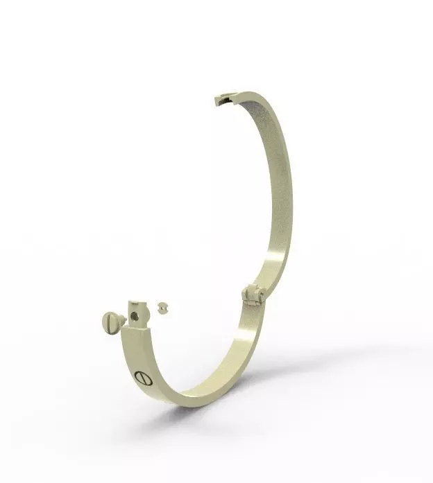 classic bracelete 3D print model_0