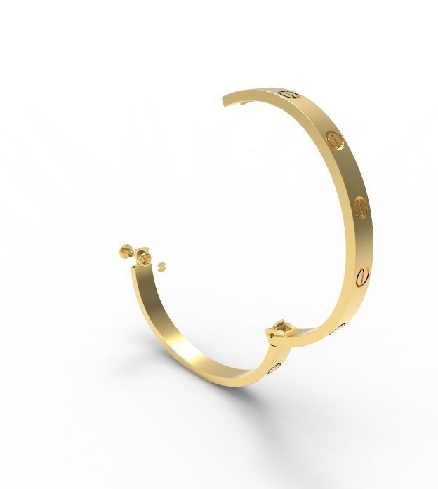 classic bracelete 3D print model_12