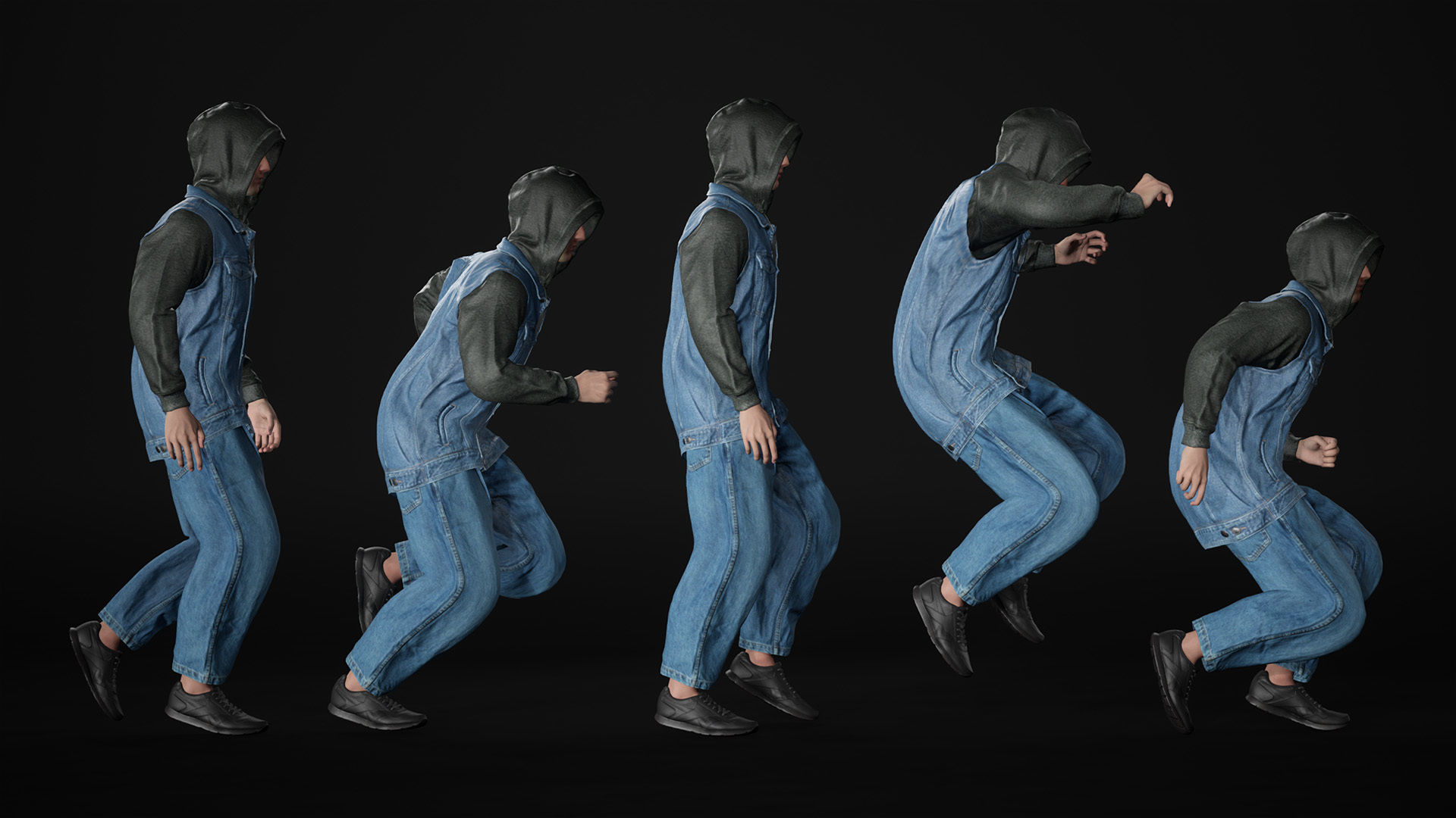 Man - Autumn Outfit 12 - Modular - Rigged Low-poly 3D model_17
