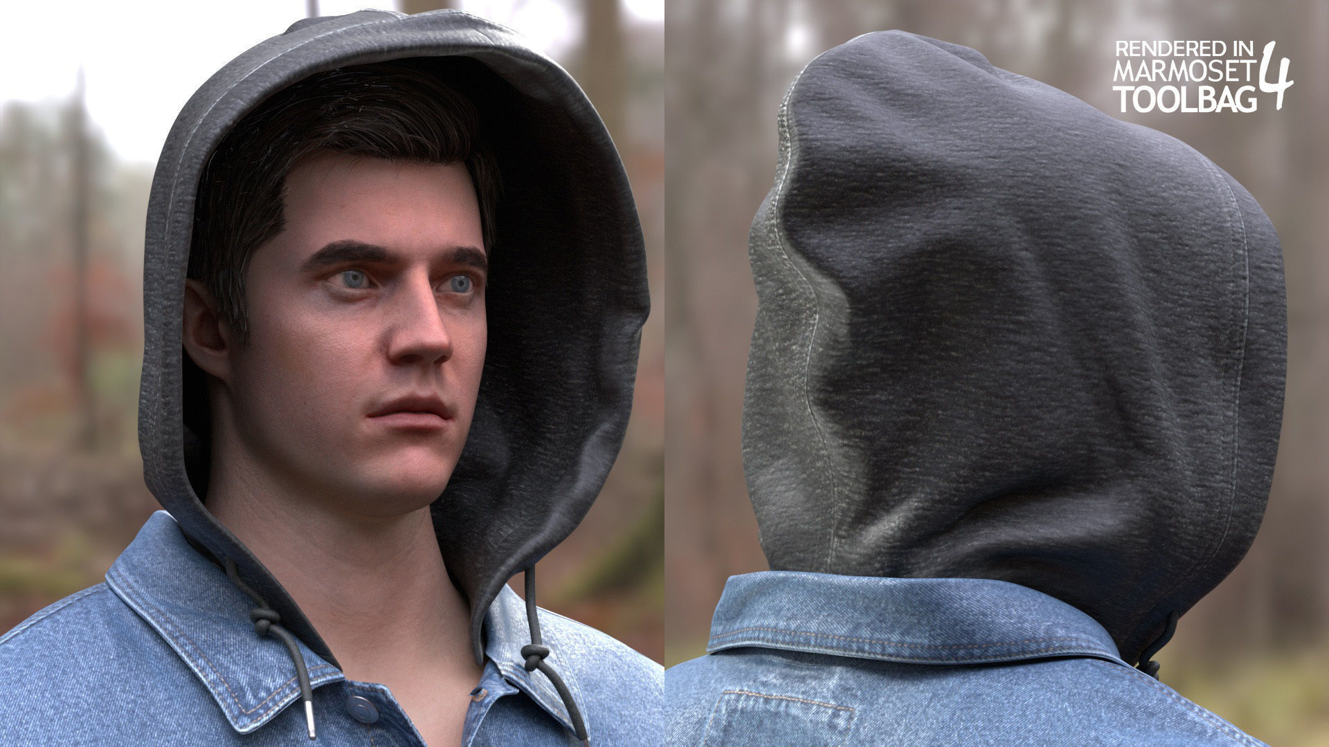 Man - Autumn Outfit 12 - Modular - Rigged Low-poly 3D model_14