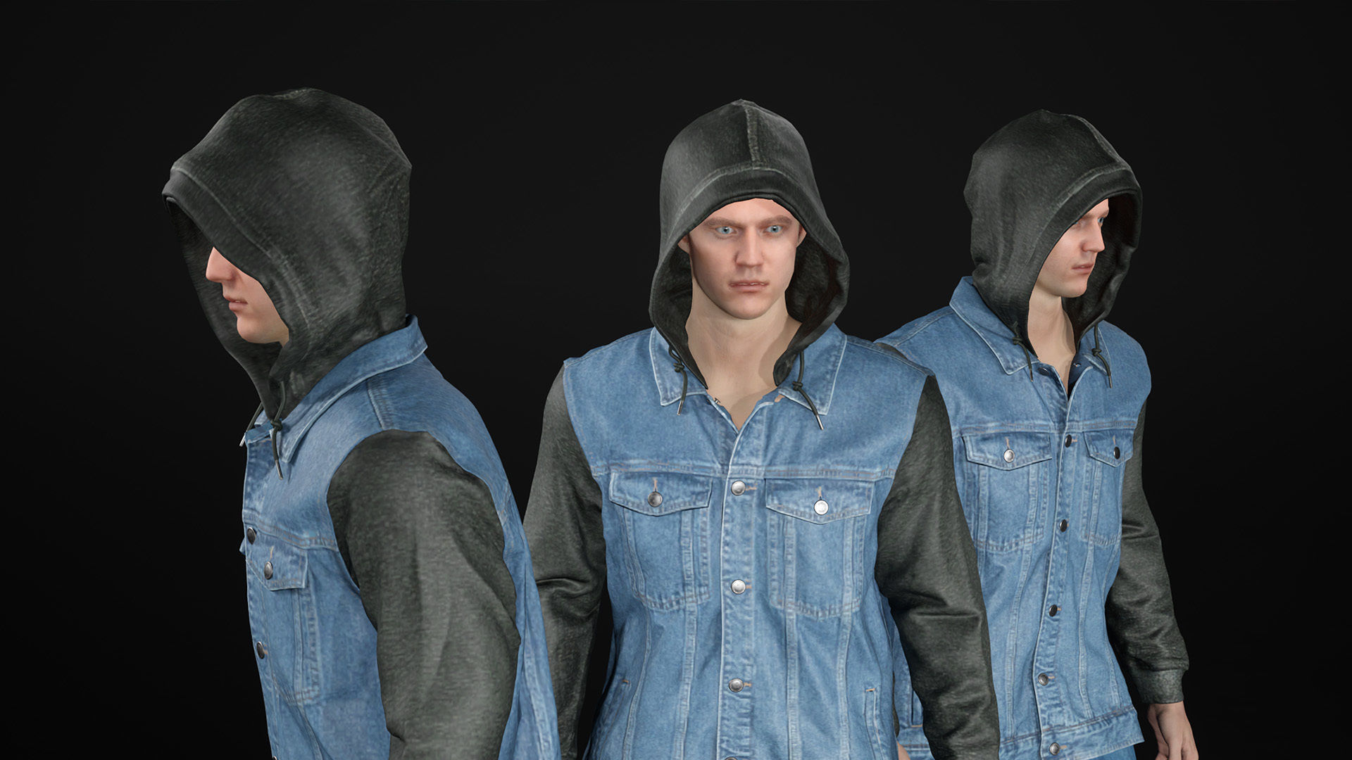 Man - Autumn Outfit 12 - Modular - Rigged Low-poly 3D model_21