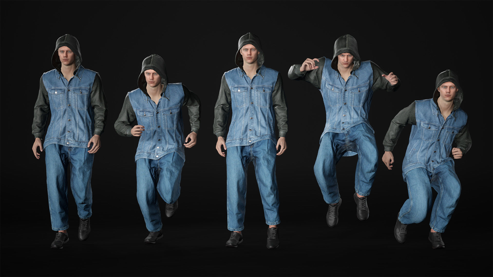 Man - Autumn Outfit 12 - Modular - Rigged Low-poly 3D model_16