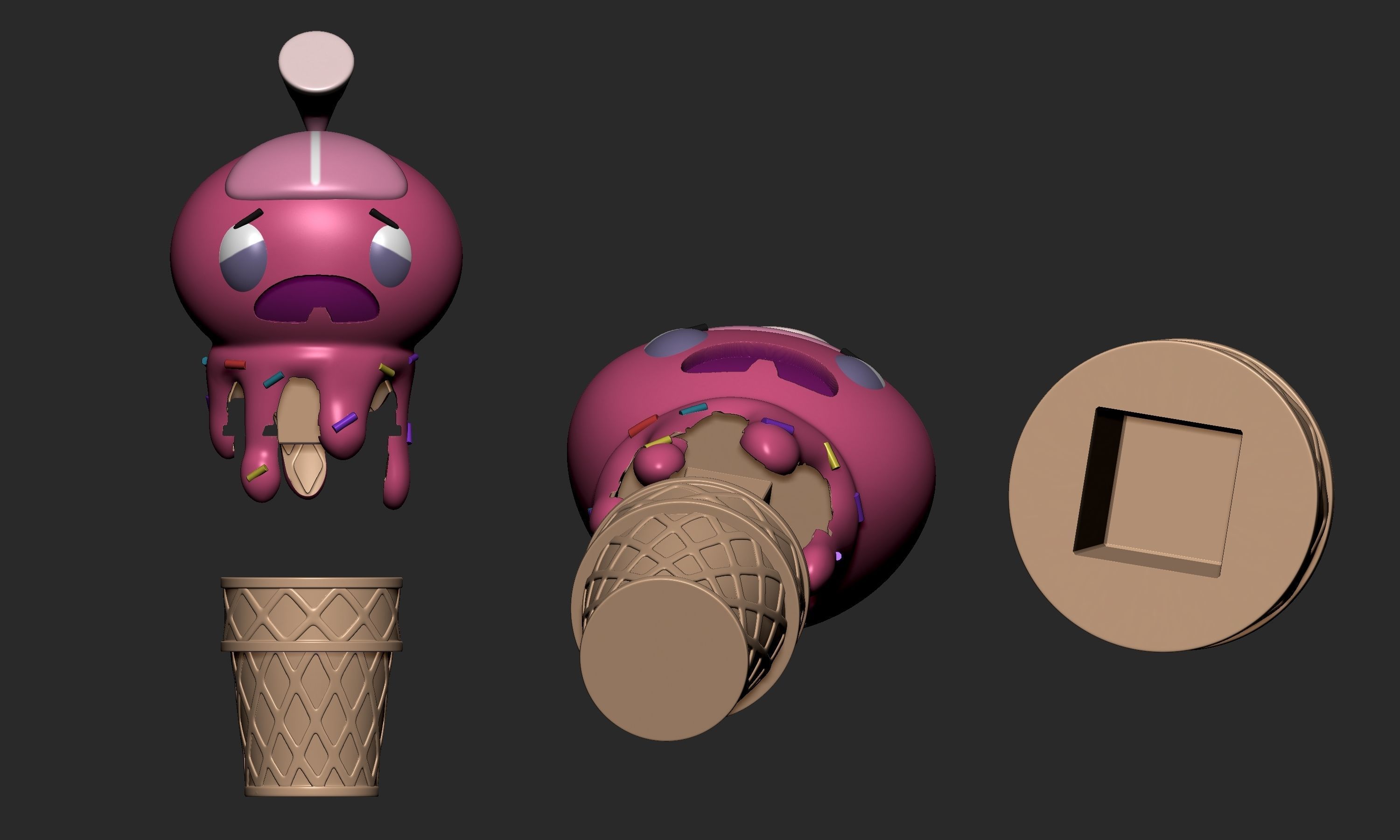 Pokemon - Ice Cream Tinkatink 3D print model_9