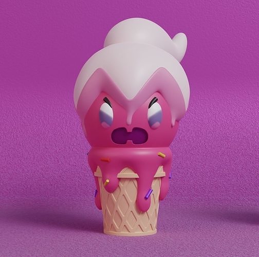 Pokemon - Ice Cream Tinkatuff  3D print model