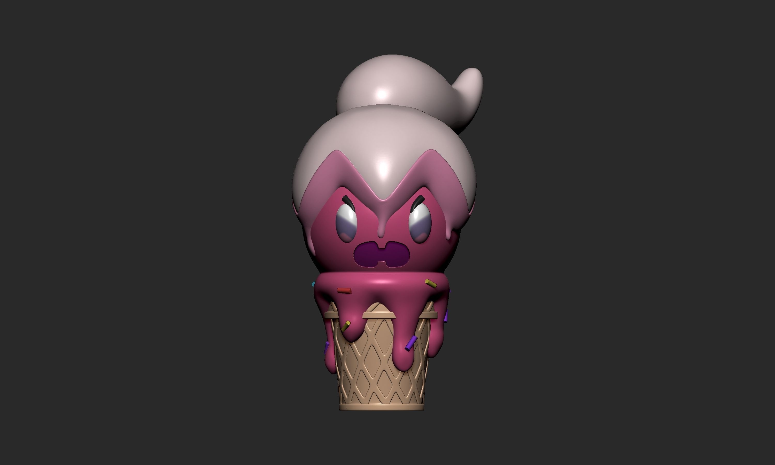 Pokemon - Ice Cream Tinkatuff  3D print model_1