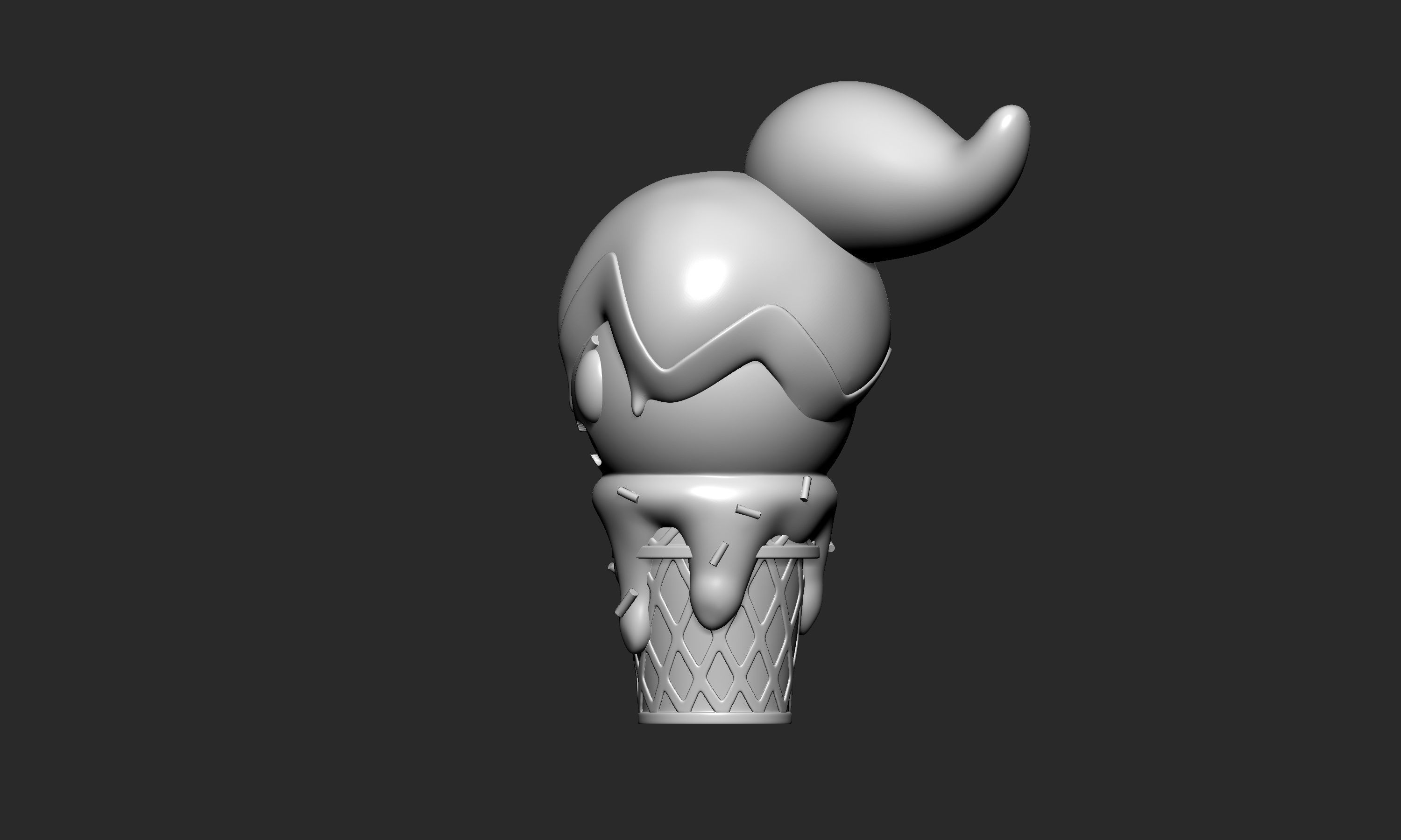 Pokemon - Ice Cream Tinkatuff  3D print model_3