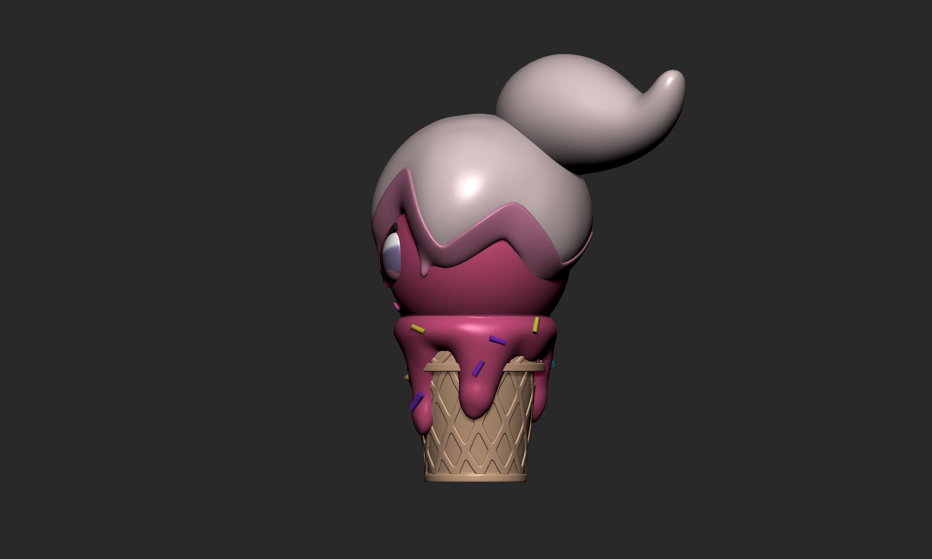 Pokemon - Ice Cream Tinkatuff  3D print model_4