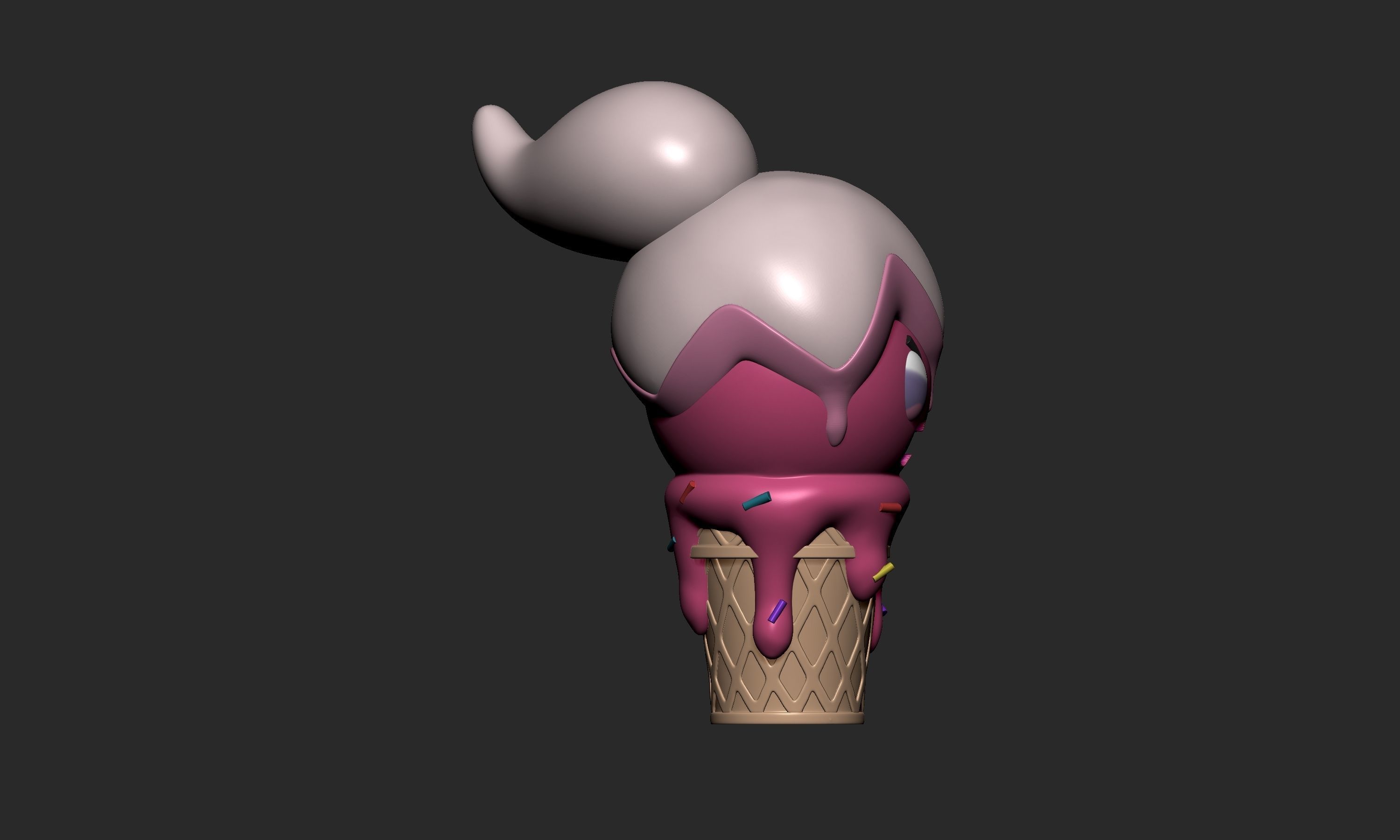 Pokemon - Ice Cream Tinkatuff  3D print model_8