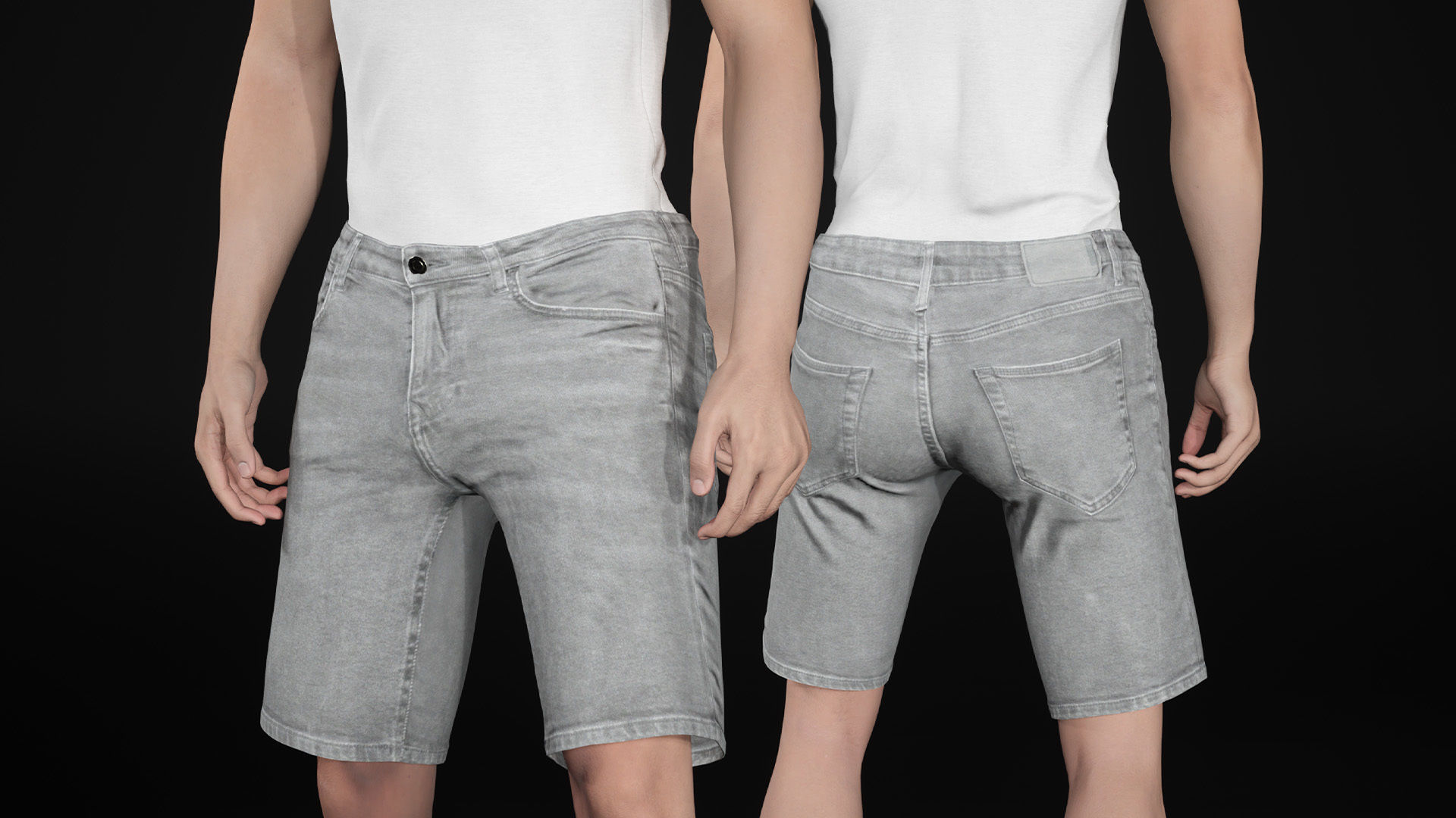 Man - Summer outfit 11 - Modular - Rigged Low-poly 3D model_22