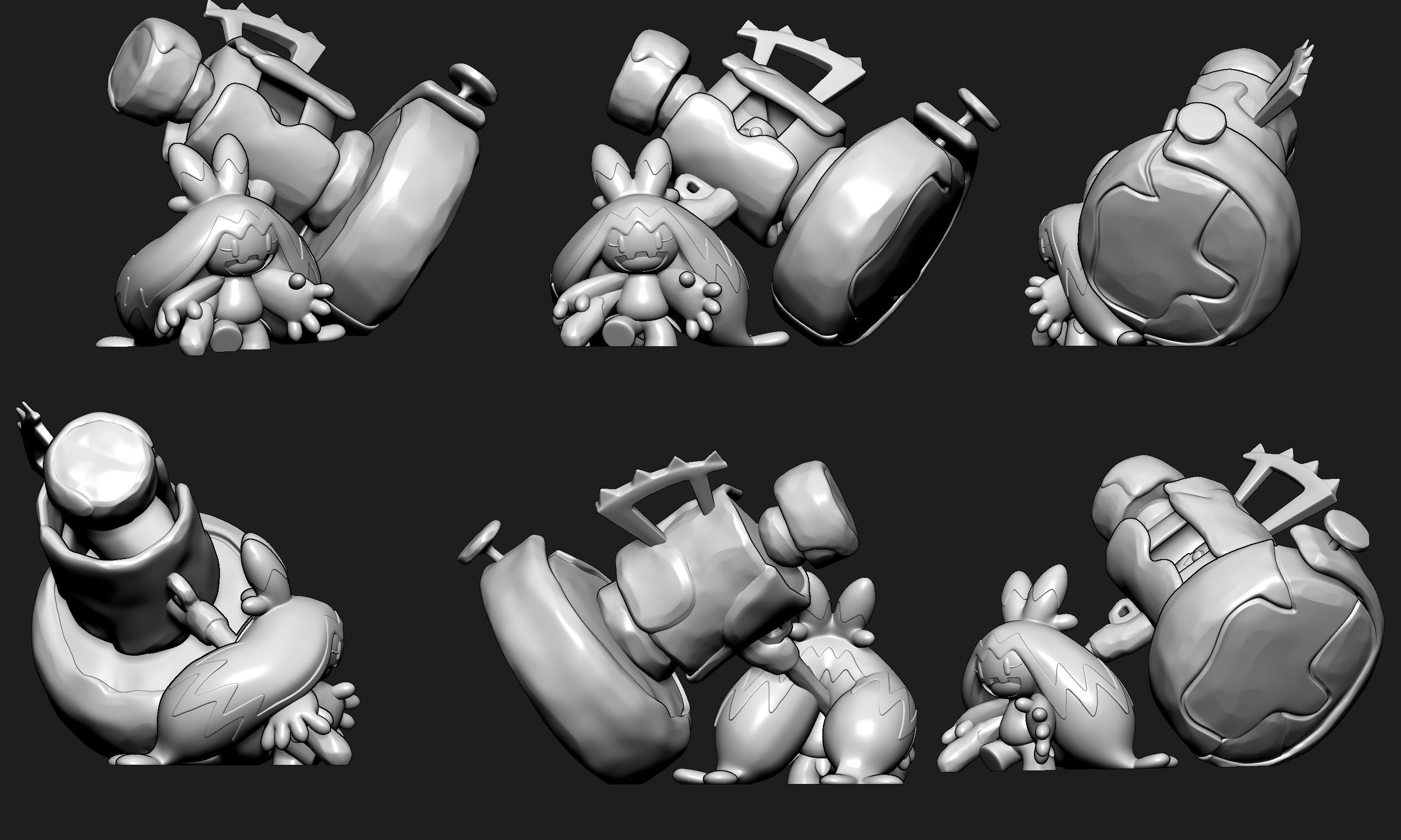 Pokemon - Tinkaton with 2 poses 3D print model_4