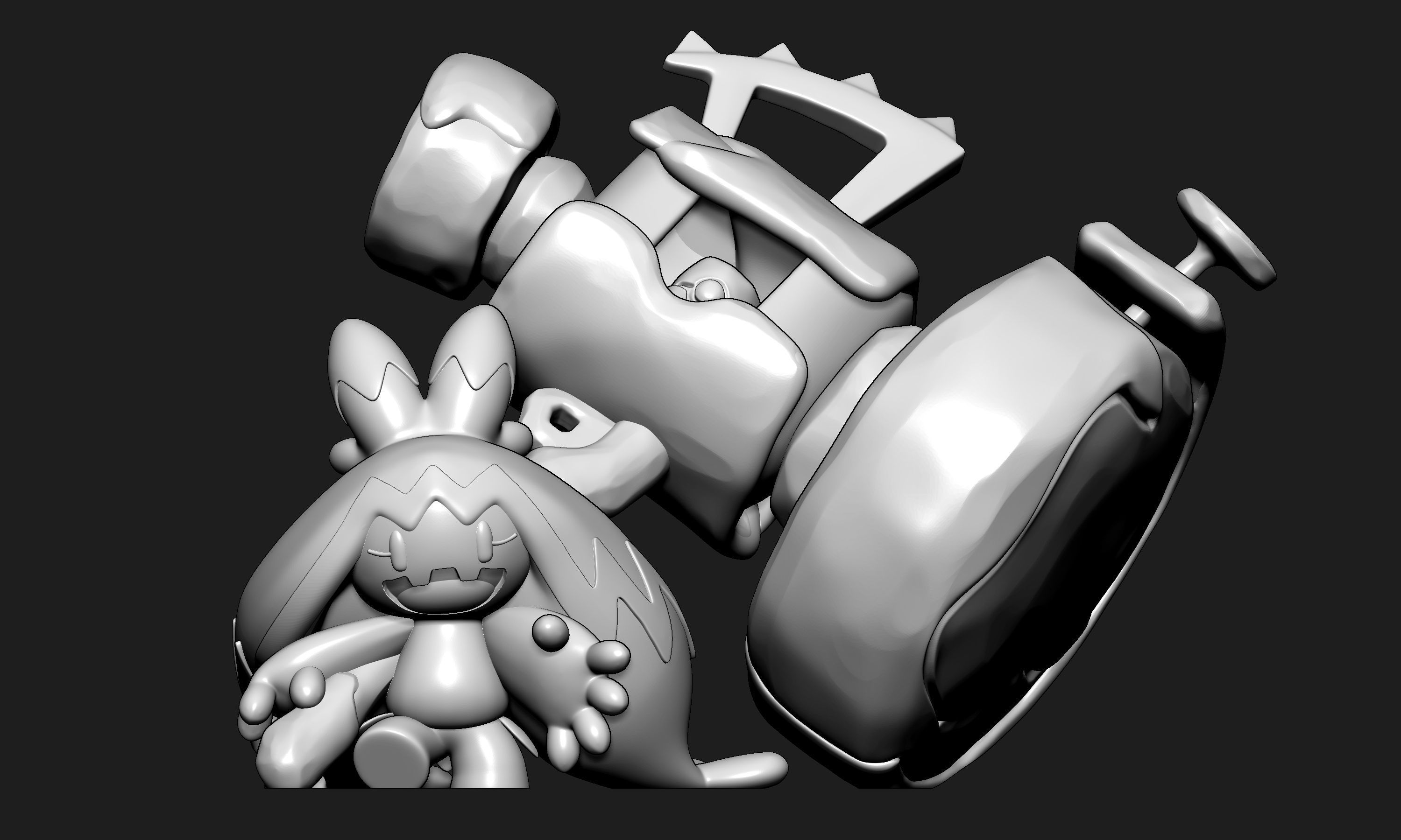 Pokemon - Tinkaton with 2 poses 3D print model_3