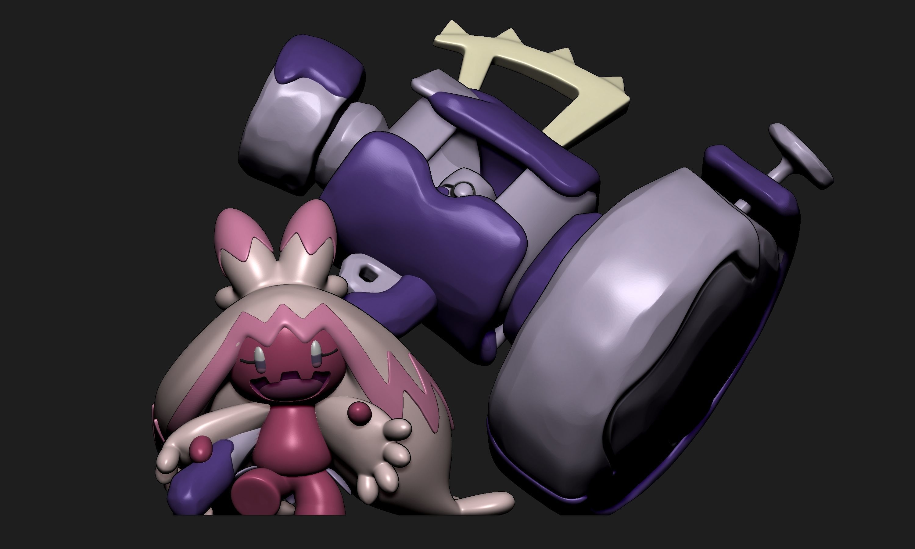 Pokemon - Tinkaton with 2 poses 3D print model_1