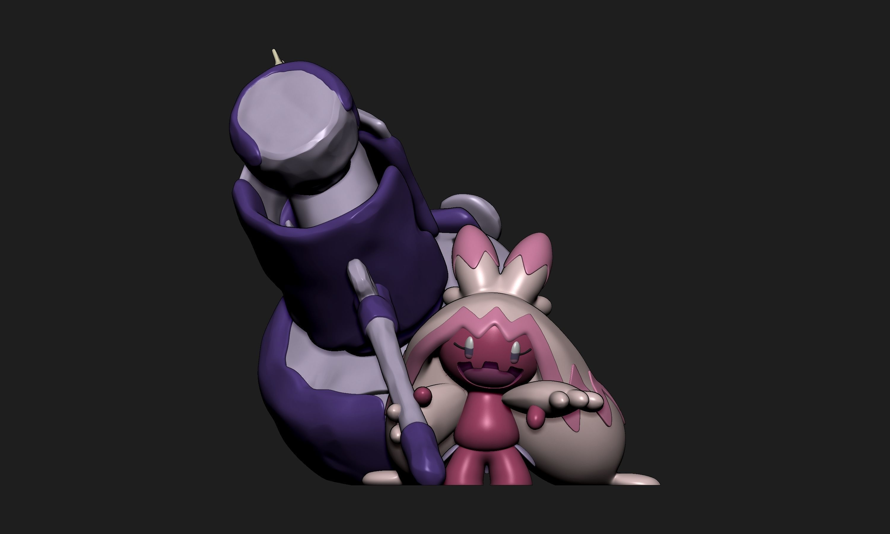 Pokemon - Tinkaton with 2 poses 3D print model_5