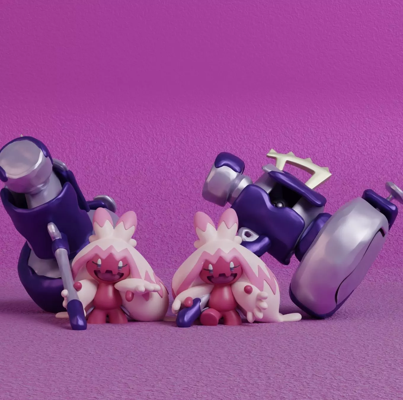 Pokemon - Tinkaton with 2 poses 3D print model_0