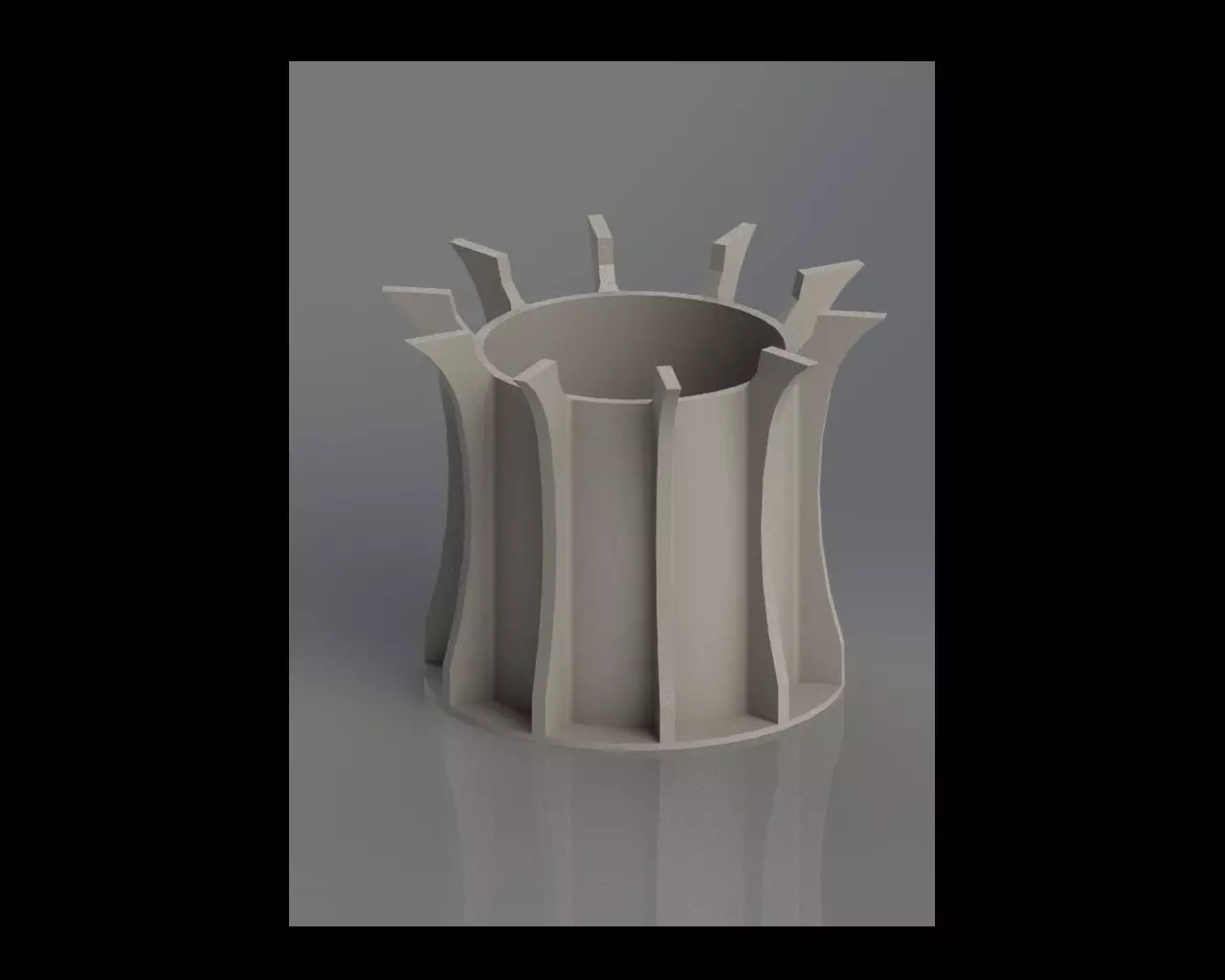 Gothic Pen Holder for 3D Printing 3D print model_0