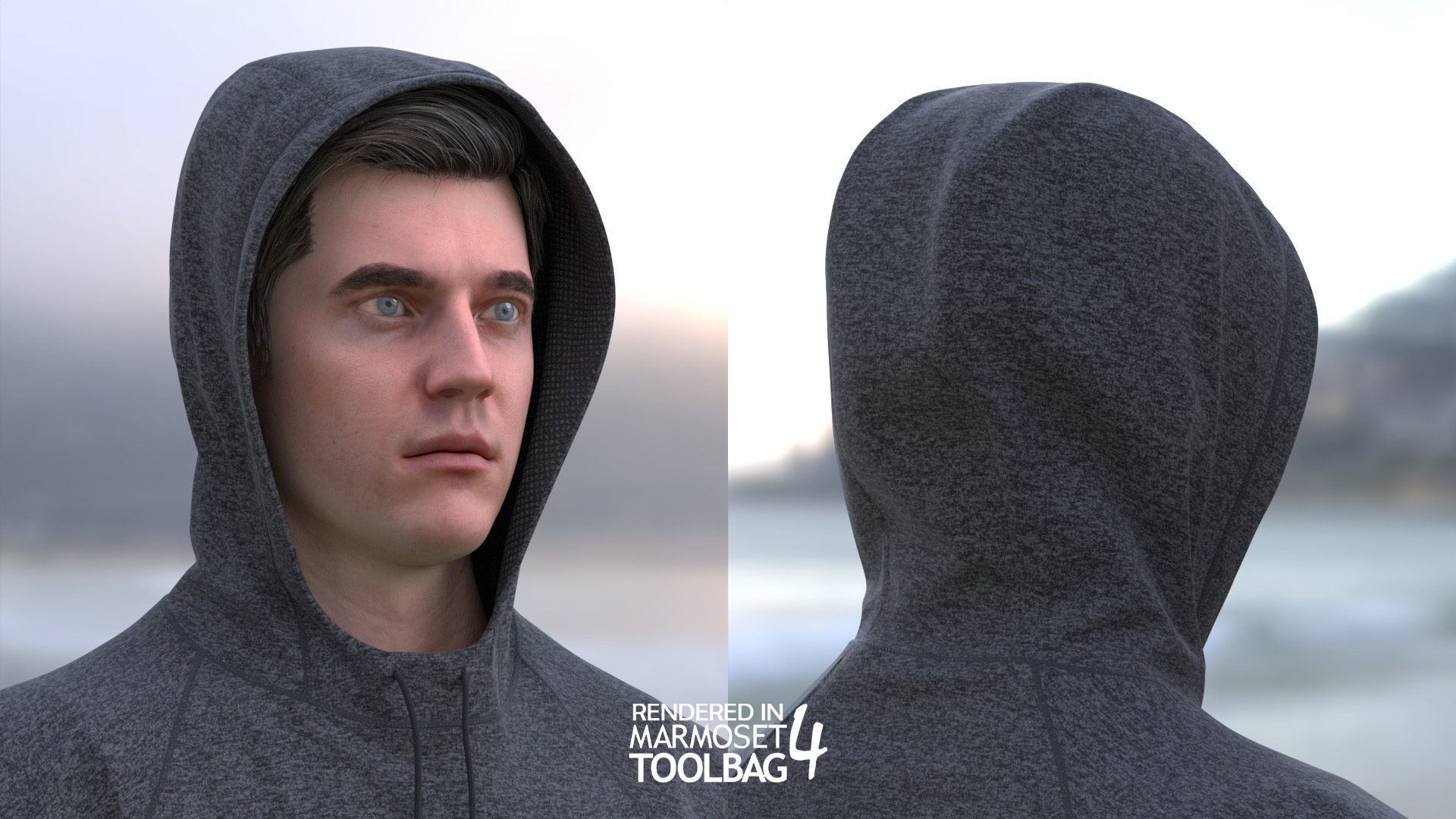 Man - Summer Outfit 12 - Modular - Rigged Low-poly 3D model_14