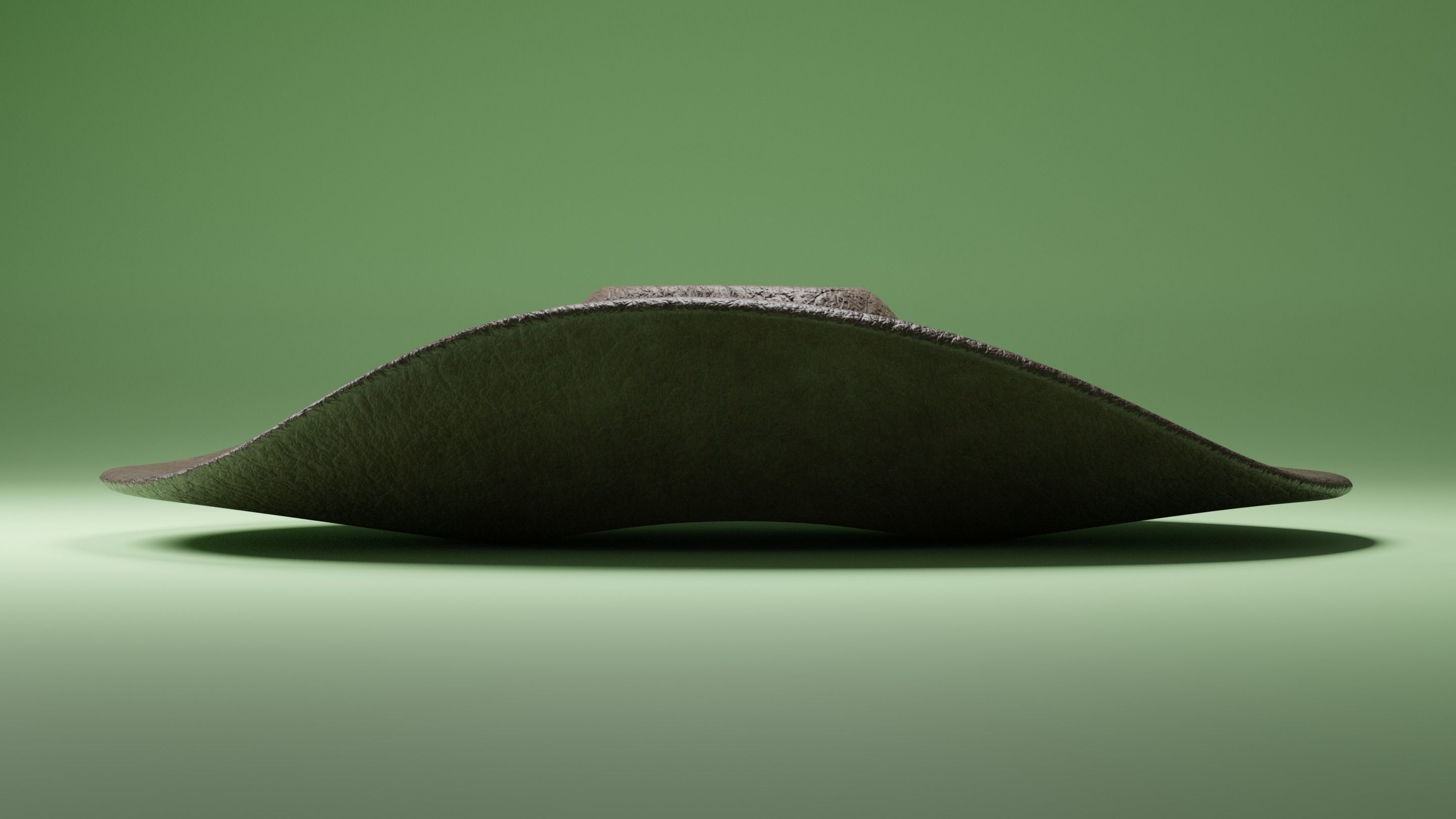 Cowboy Hat Low-poly 3D model_6