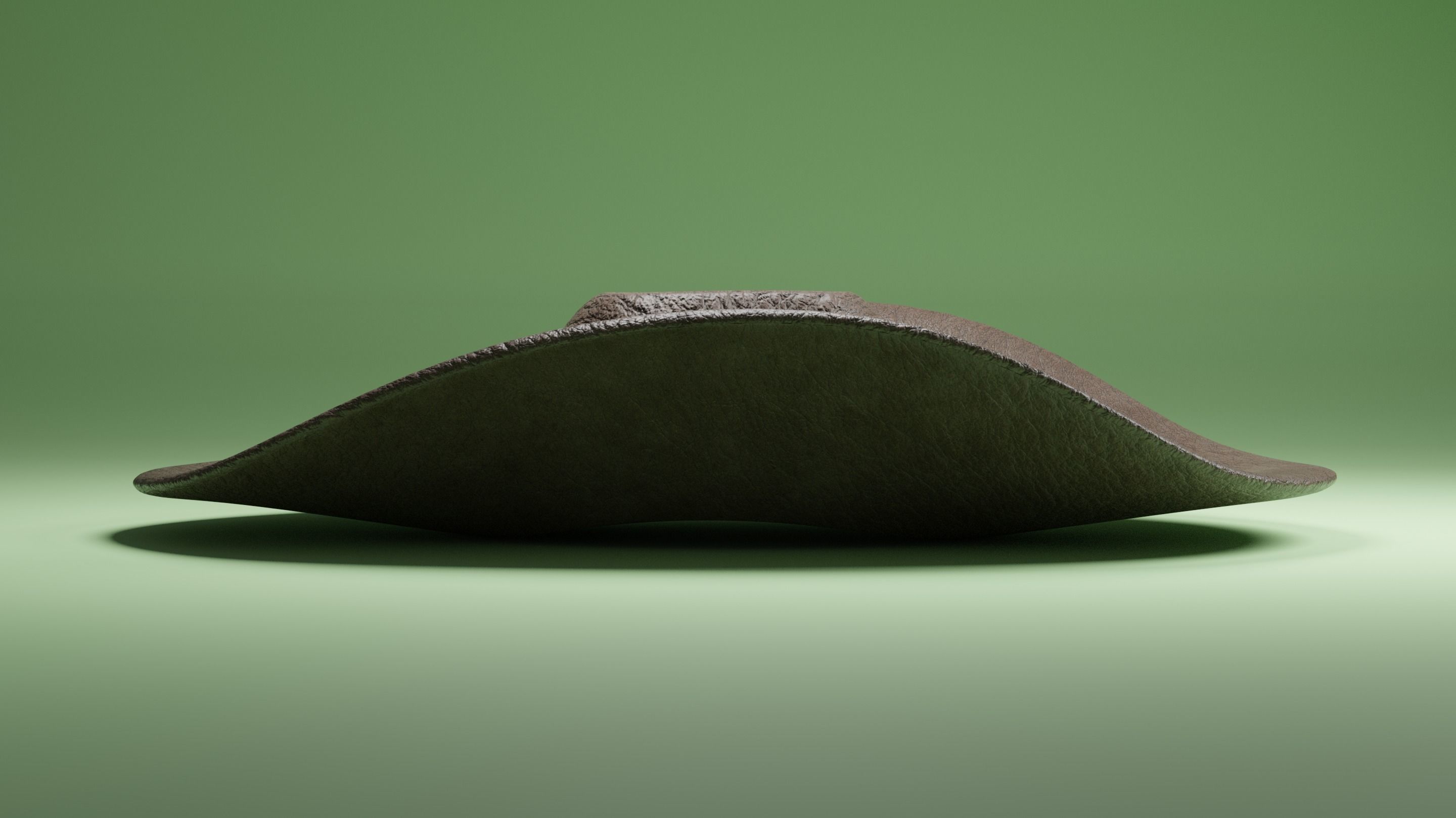 Cowboy Hat Low-poly 3D model_7