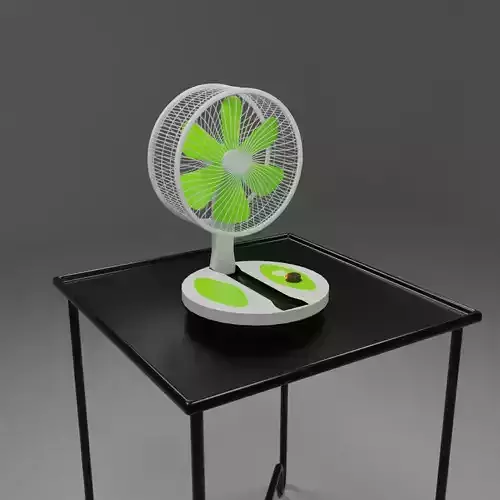 Antique plastic Table Fan 3D model
