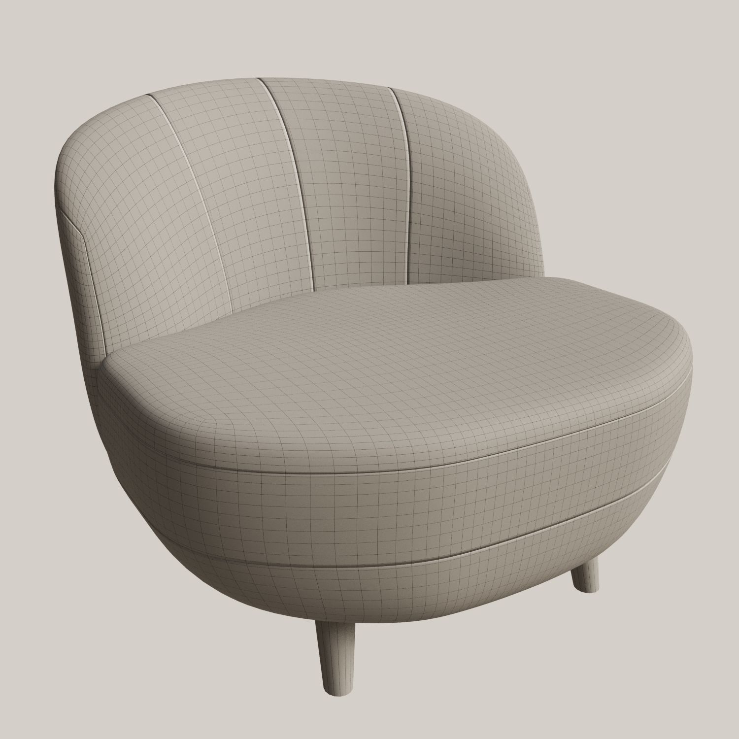 Armchair Idensy 3D model_2
