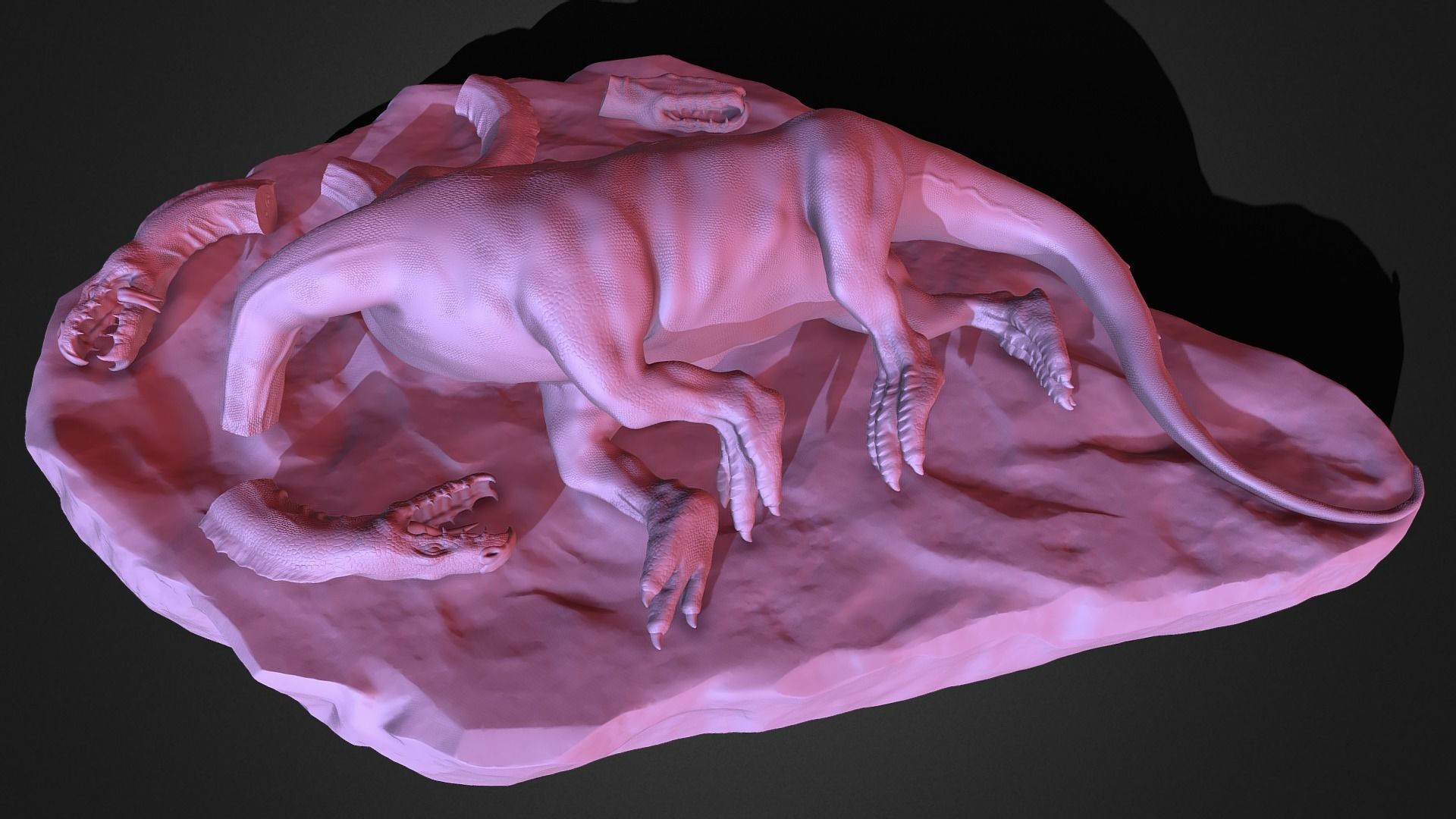 Dead Hydra 3D print model_7